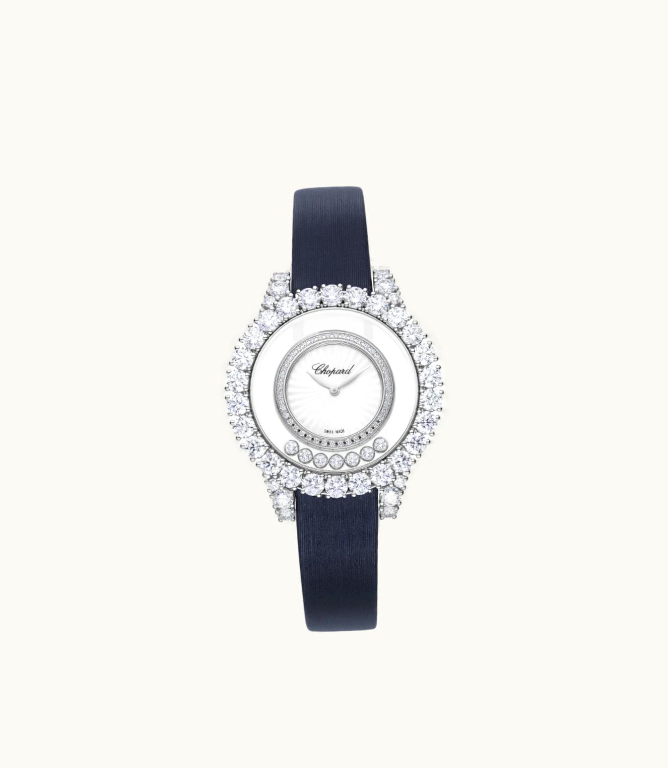 Chopard Chopard Happy Diamonds Joaillerie 37 Mm, Quartz, Ethical White Gold, Diamonds