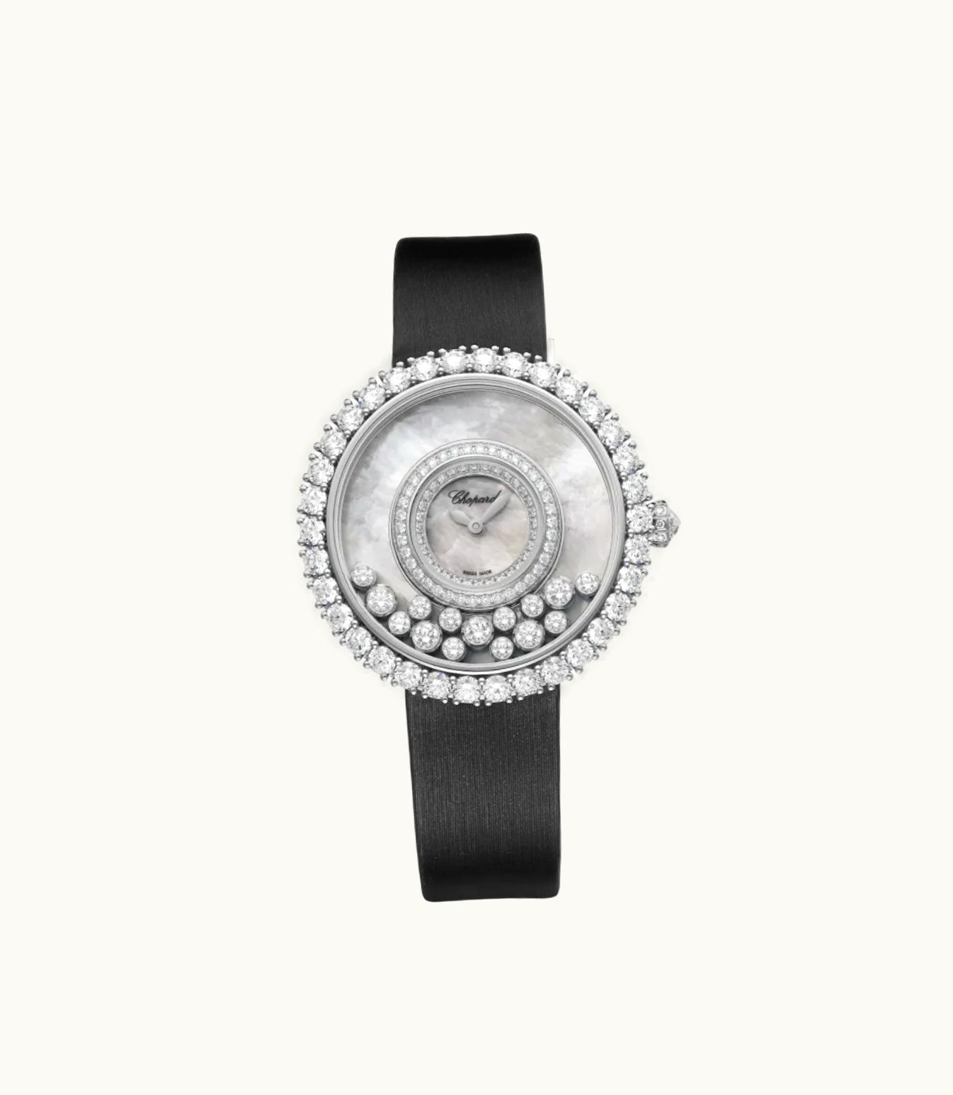Chopard Chopard Happy Diamonds Joaillerie 38 Mm, Quartz, Ethical White Gold, Diamonds