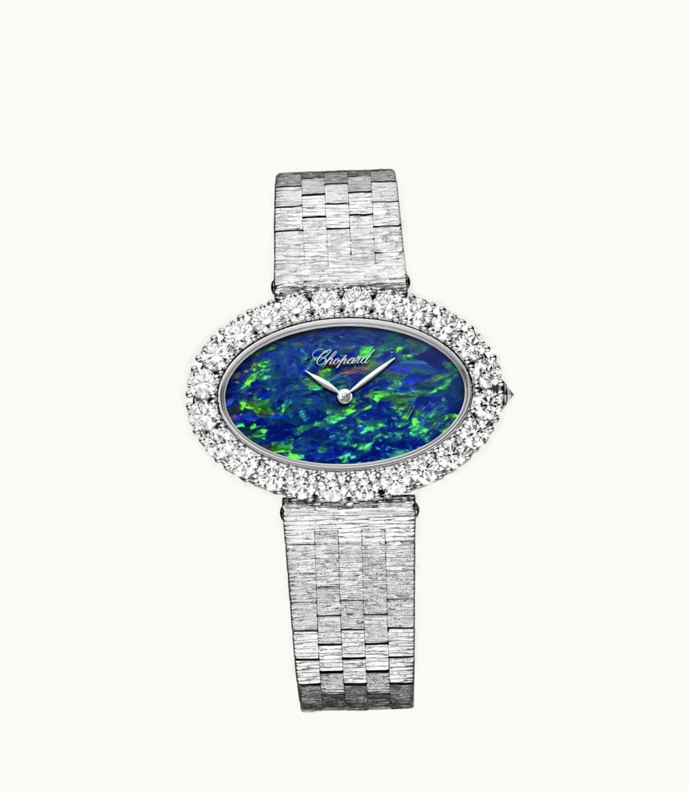 Chopard Chopard L'Heure Du Diamant Oval Medium Oval, Quartz, Ethical White Gold, Diamonds
