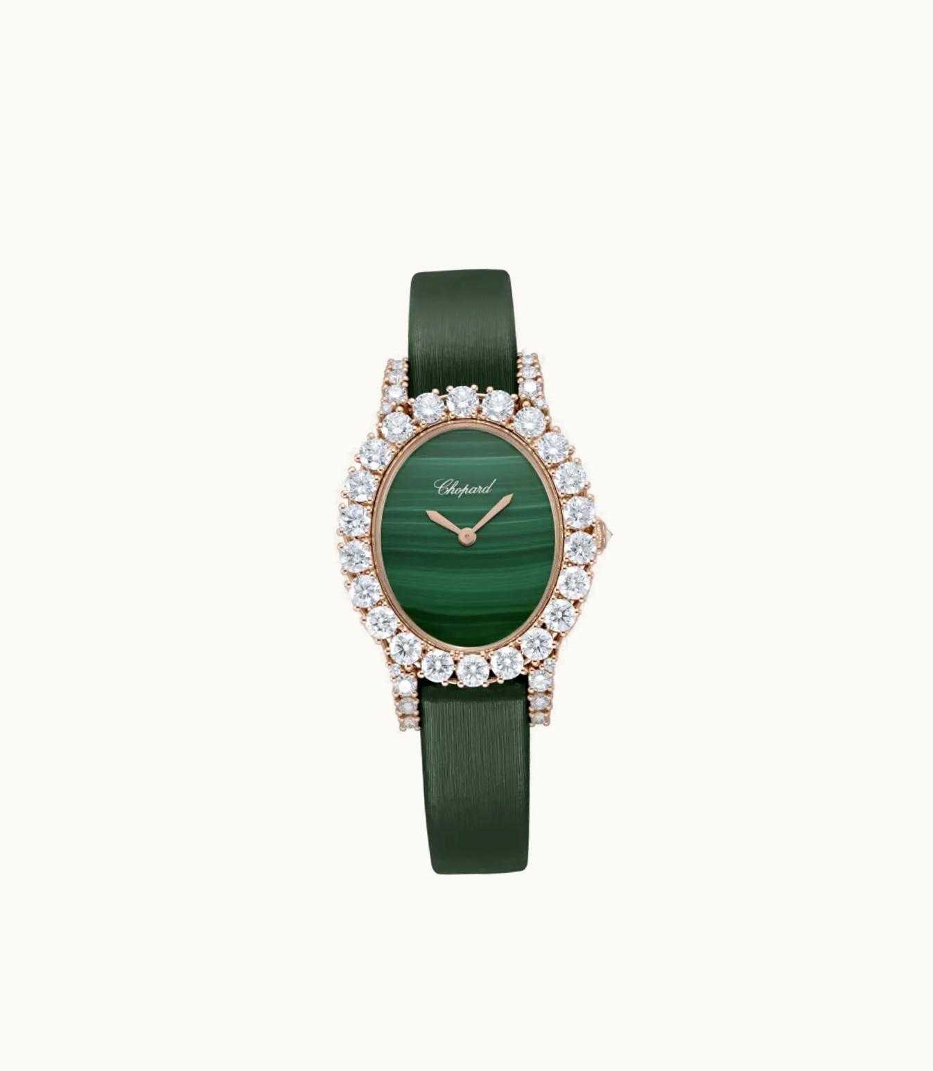 Chopard Chopard L'Heure Du Diamant Vintage Small Oval, Quartz, Ethical Rose Gold, Diamonds