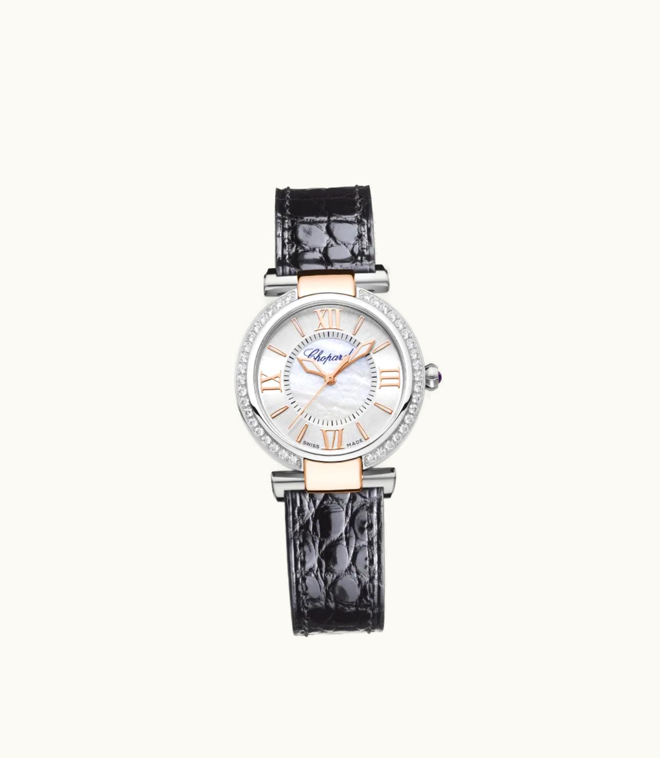 Chopard Chopard Imperiale 29 Mm, Automatic, Ethical Rose Gold, Stainless Steel, Diamonds 388563-6007