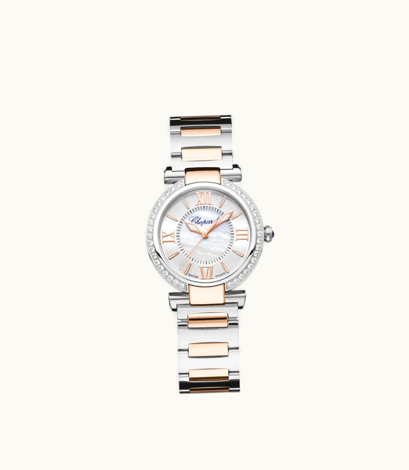 Chopard Chopard Imperiale 29 Mm, Automatic, Ethical Rose Gold, Stainless Steel, Diamonds 388563-6008