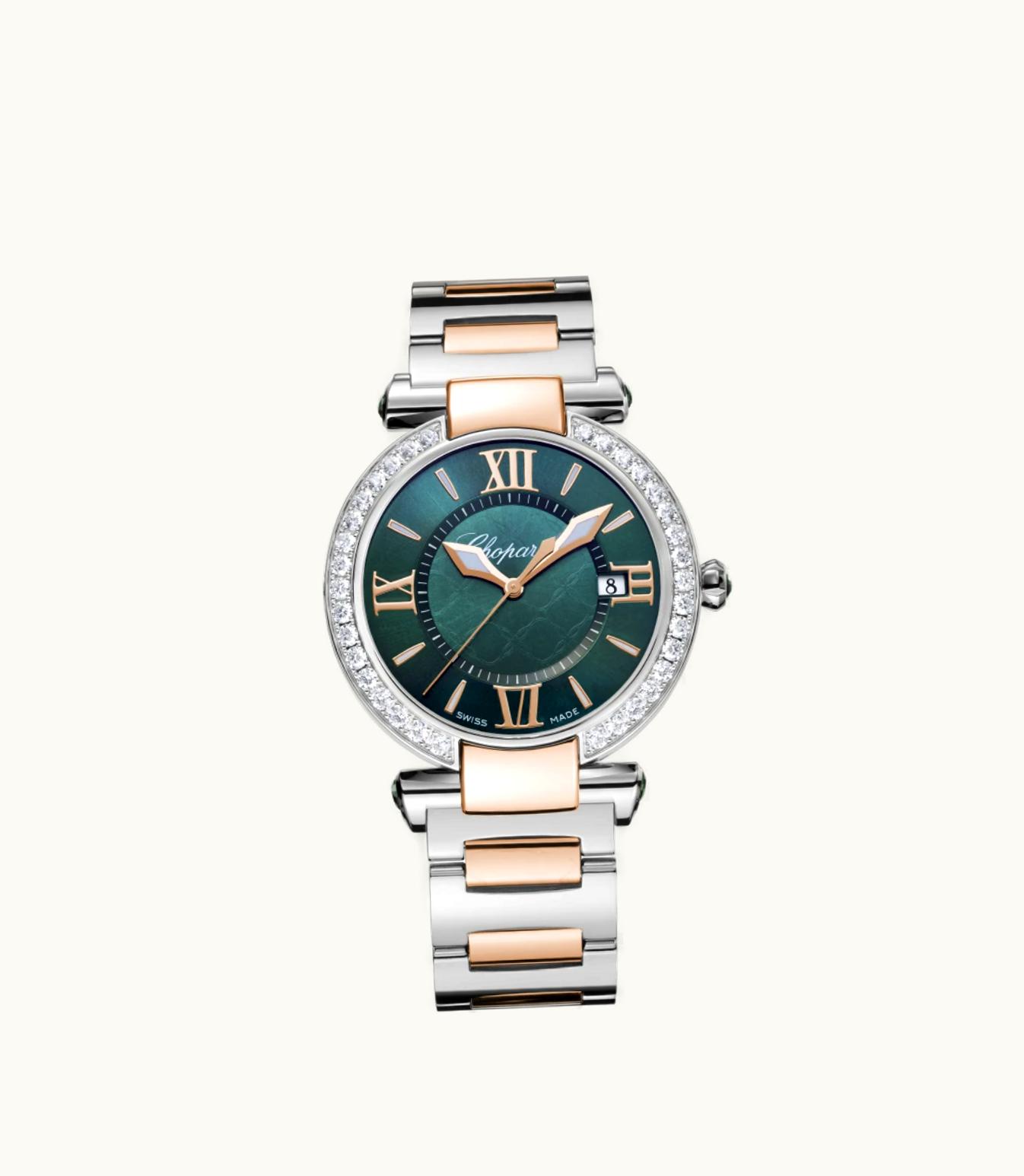Chopard Chopard Imperiale 36 Mm, Quartz, Ethical Rose Gold, Stainless Steel, Diamonds 388532-6009