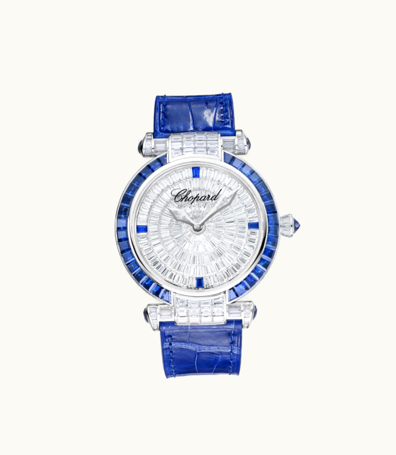 Chopard Chopard Imperiale Joaillerie 40 Mm, Automatic, Ethical White Gold, Diamonds, Sapphires 384240-1005