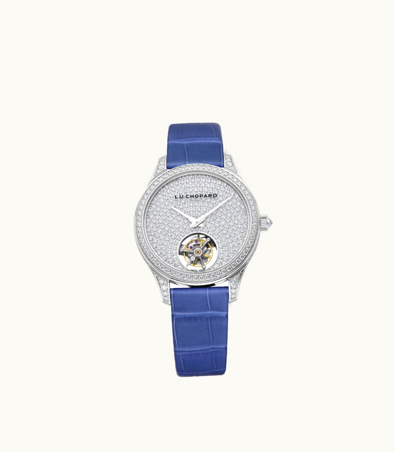 Chopard Chopard L.U.C Flying T Twin Ladies 35 Mm, Automatic, Platinum, Diamonds