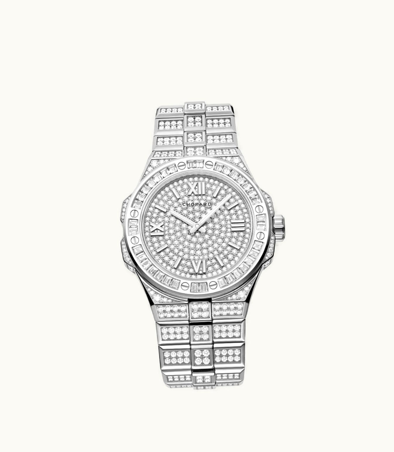 Chopard Chopard Alpine Eagle 41 41 Mm, Automatic, Ethical White Gold, Diamonds