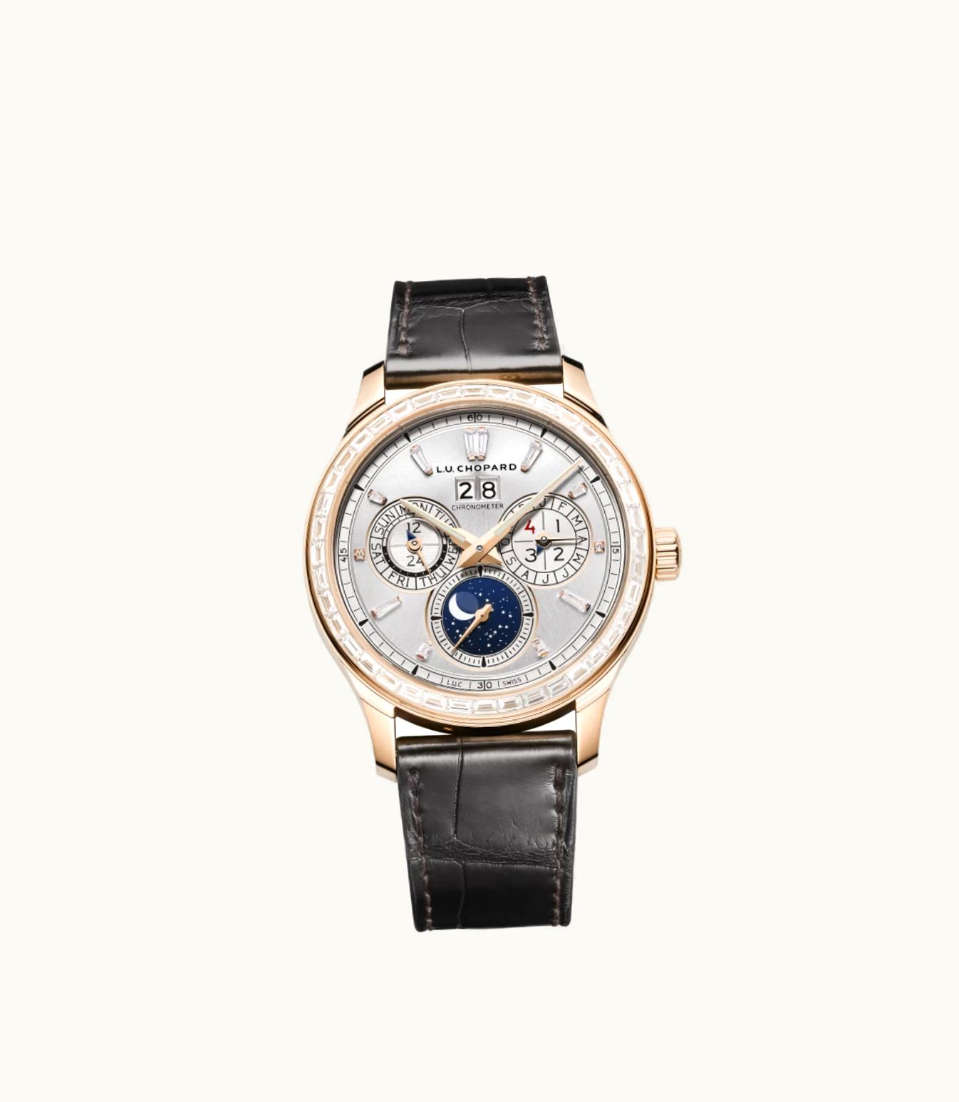 Chopard Chopard L.U.C Lunar One 43 Mm, Automatic, Ethical Rose Gold, Diamonds