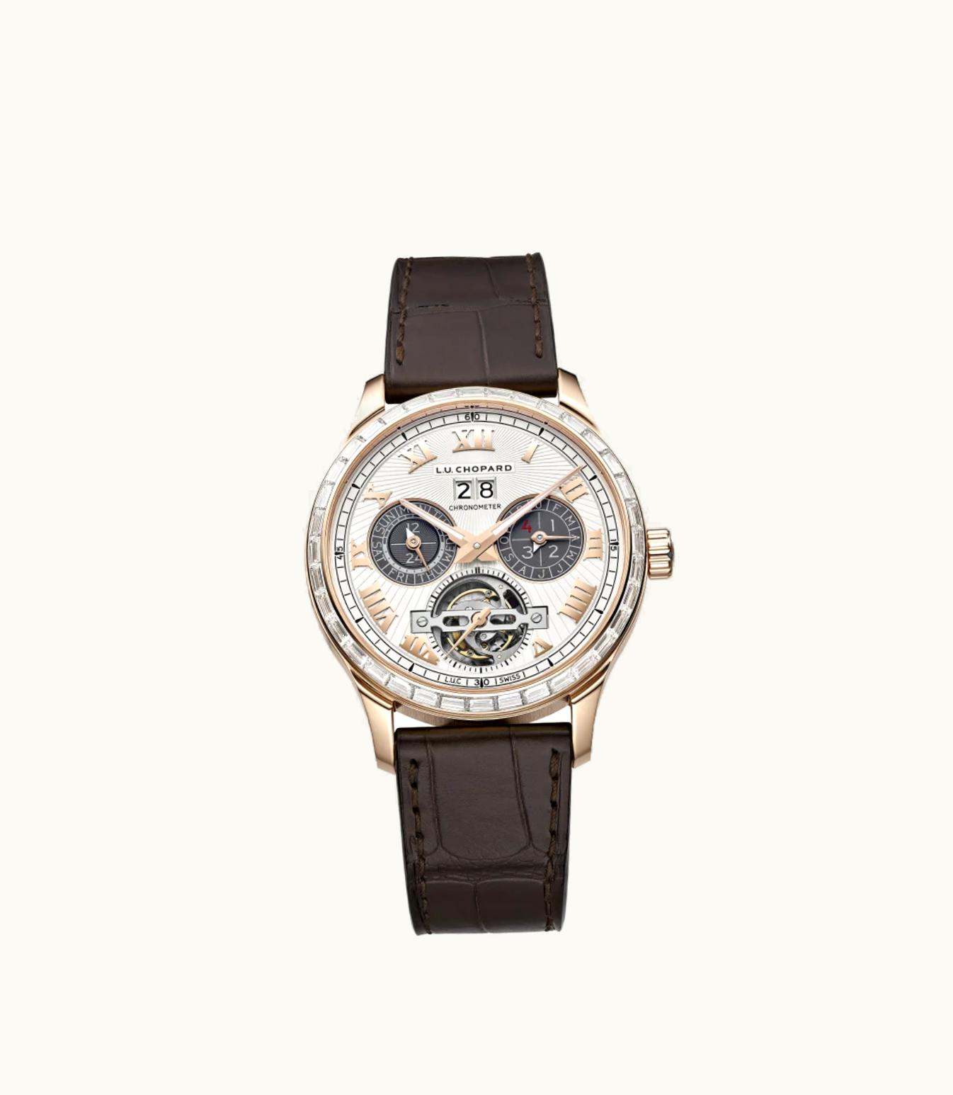 Chopard Chopard L.U.C Perpetual T 43 Mm, Manual, Ethical Rose Gold, Diamonds