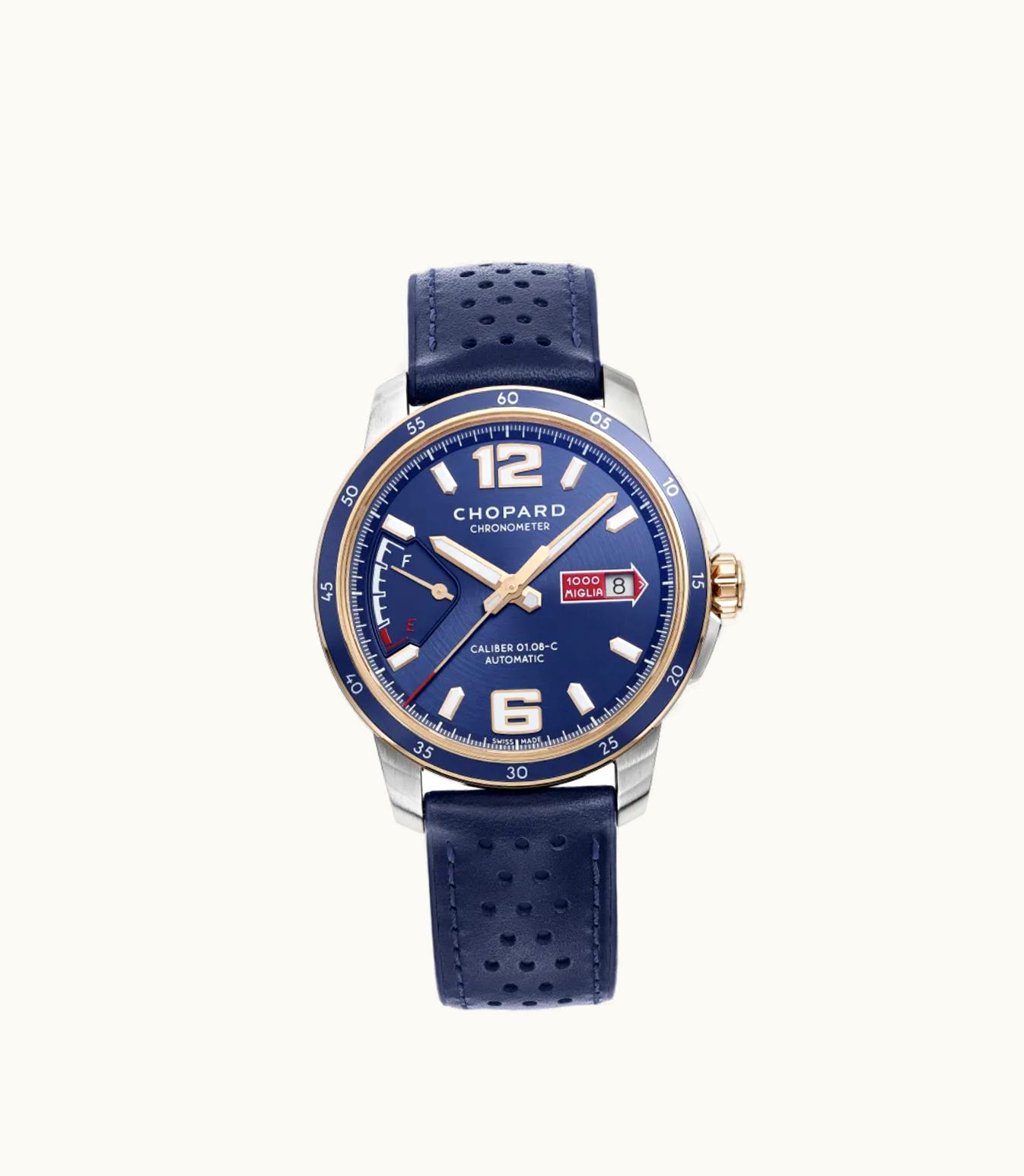 Chopard Chopard Mille Miglia Gts Azzurro Power Control 43 Mm, Automatic, Ethical Rose Gold, Stainless Steel