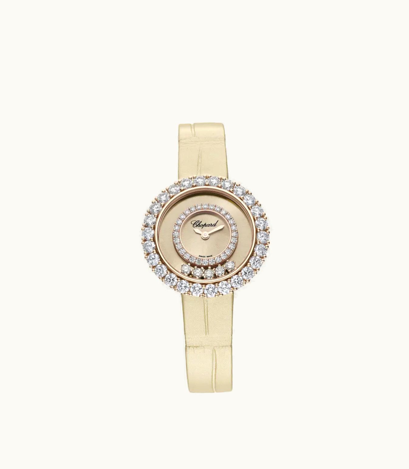 Chopard Chopard Happy Diamonds Joaillerie 29 Mm, Quartz, Ethical Rose Gold, Diamonds 205369-5002