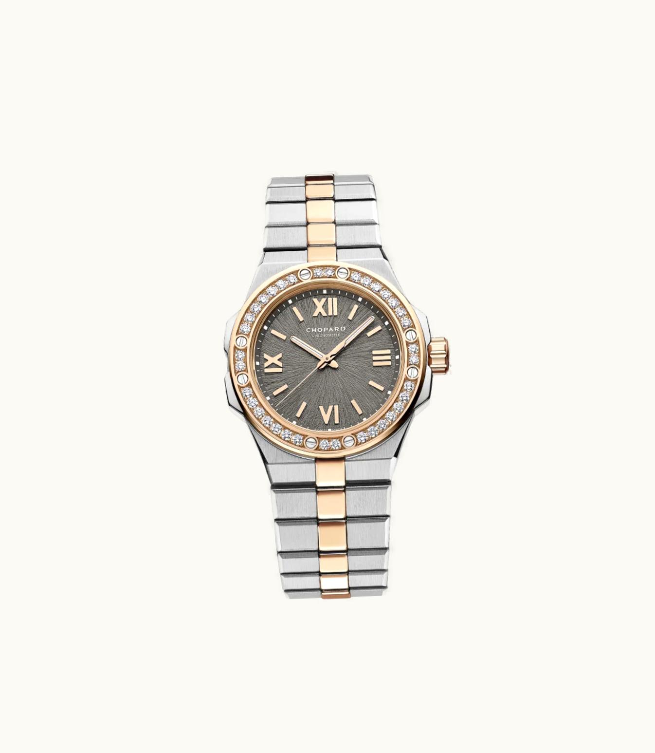 Chopard Chopard Alpine Eagle 33 33 Mm, Automatic, Ethical Rose Gold, Chopard Lucent Steel A223, Diamonds