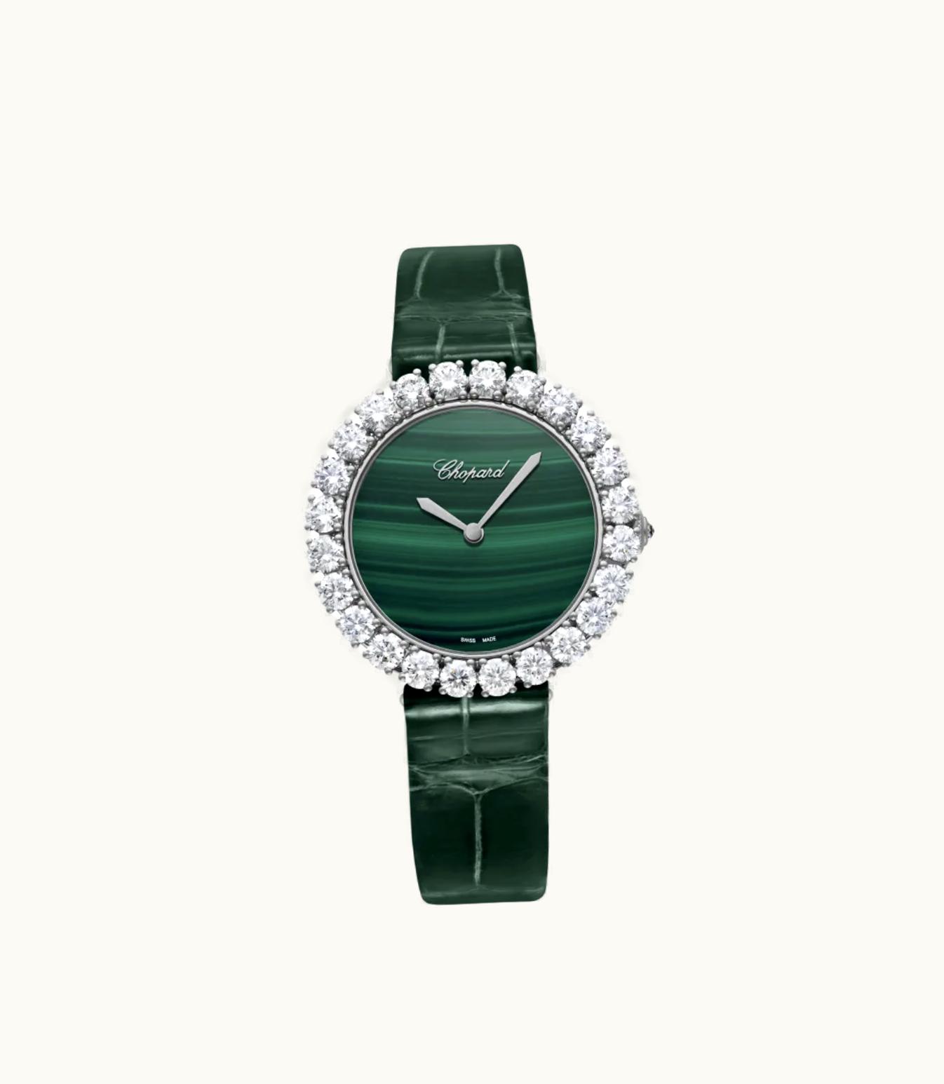 Chopard Chopard L'Heure Du Diamant Vintage Medium, Automatic, Ethical White Gold, Diamonds 13A419-1601