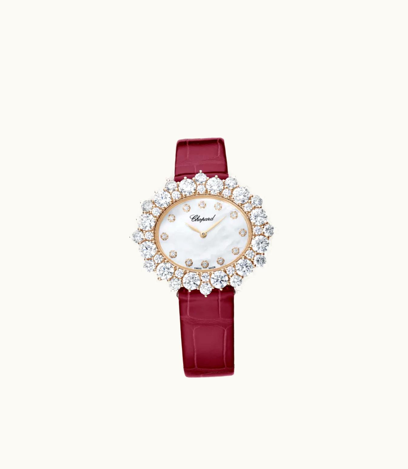 Chopard Chopard L'Heure Du Diamant Oval Medium Medium, Automatic, Ethical Rose Gold, Diamonds @13A390-5100