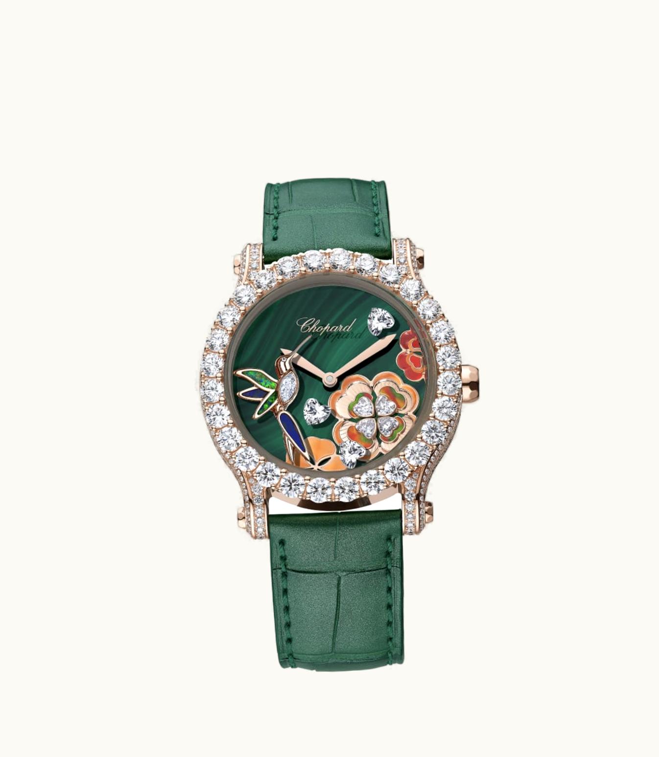 Chopard Chopard Happy Sport Métiers D'Art 40 Mm, Automatic, Ethical Rose Gold, Diamonds 274425-5002