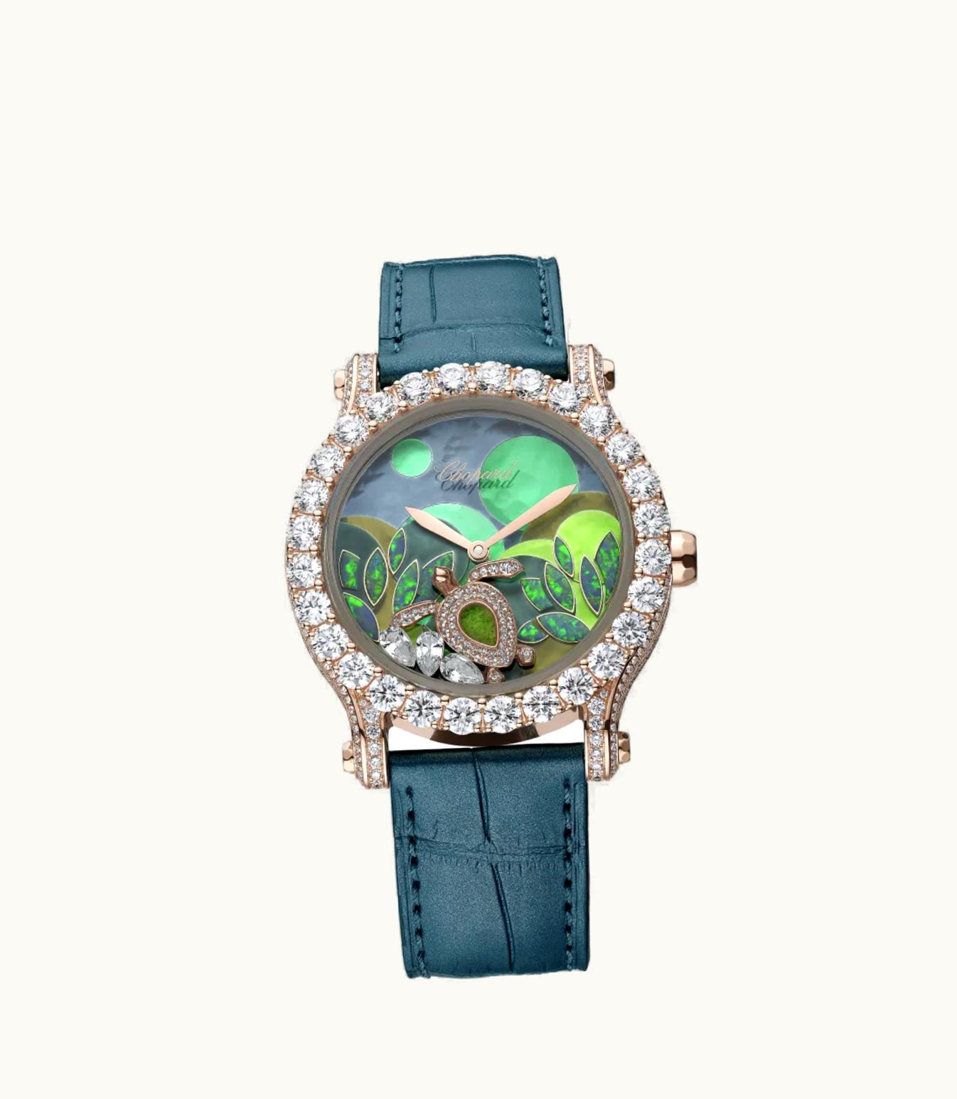Chopard Chopard Happy Sport Métiers D'Art 40 Mm, Automatic, Ethical Rose Gold, Diamonds 274425-5001