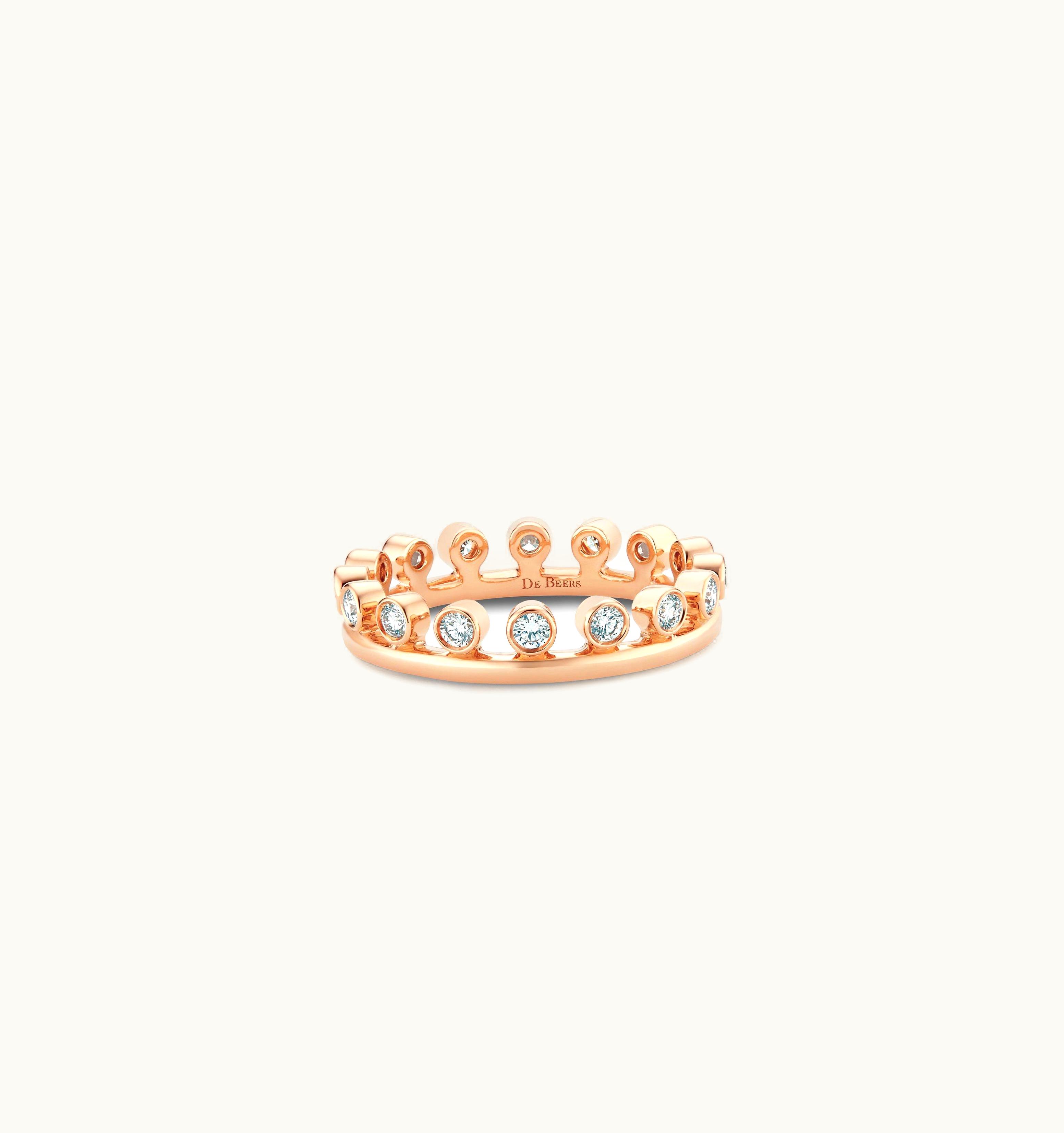 De Beers De Beers Dewdrop Ring In Rose Gold