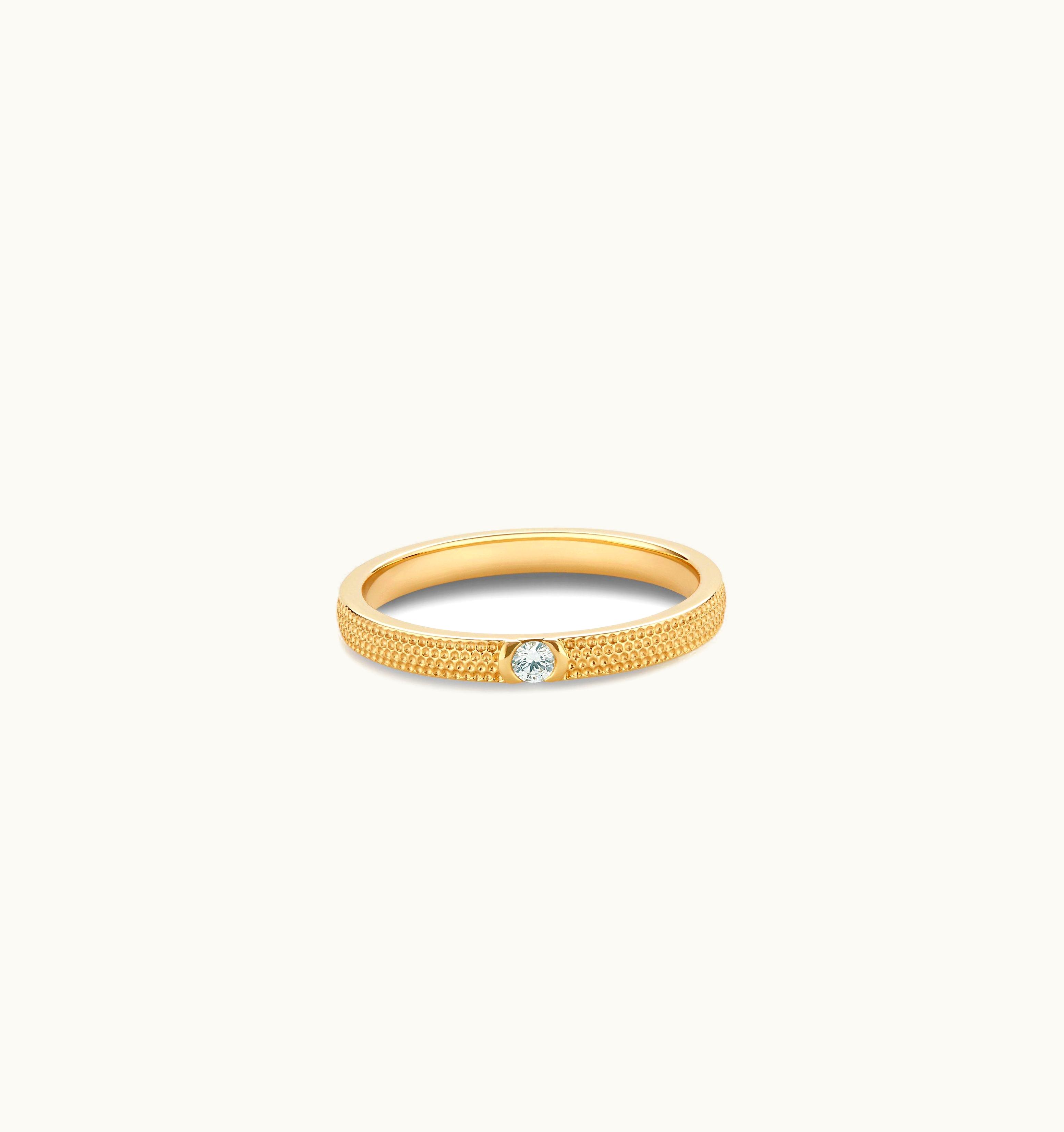 De Beers De Beers Talisman Azulea Small Band In Yellow Gold
