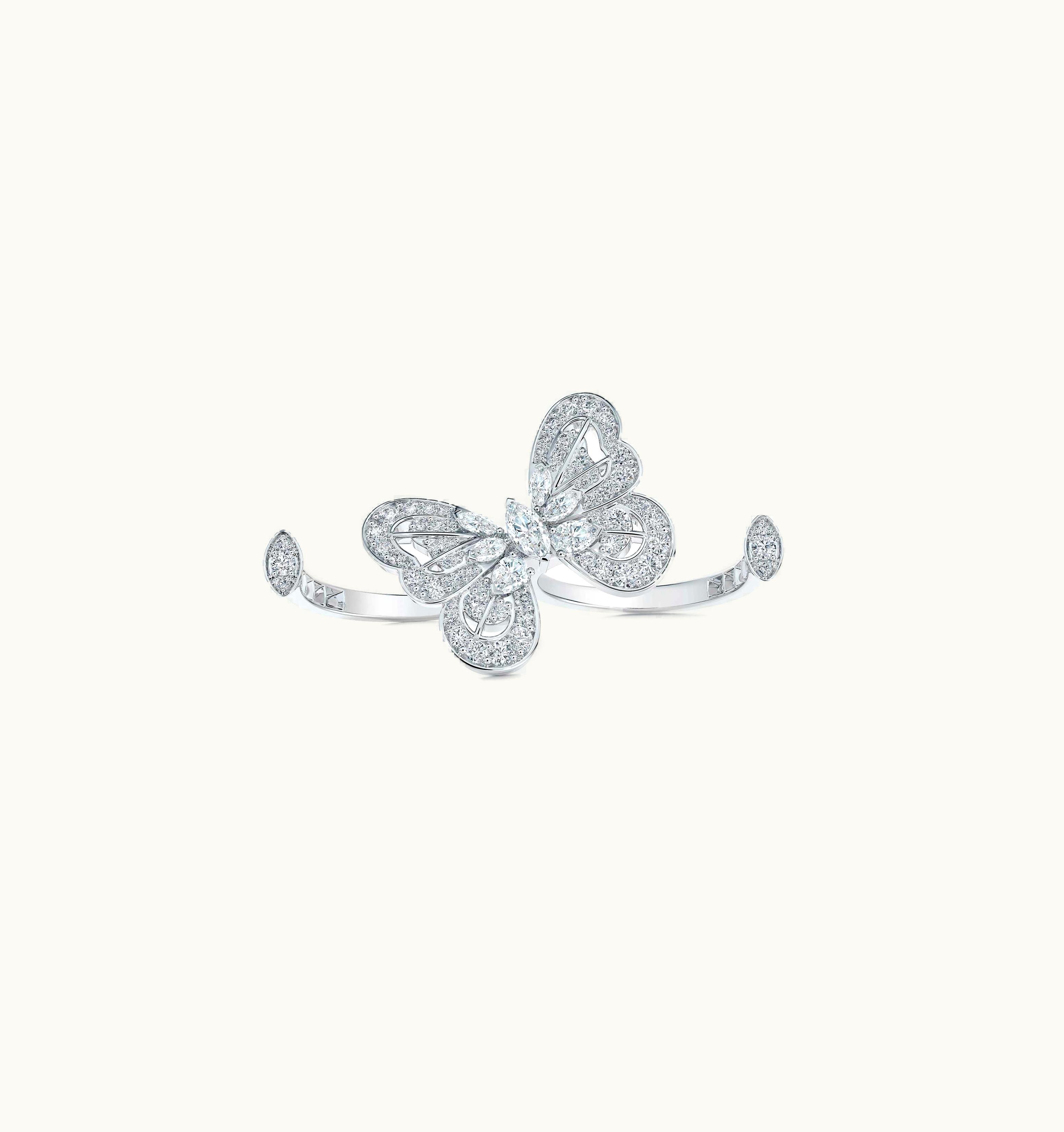 De Beers De Beers Portraits Of Nature Butterfly Ring In White Gold UZ0178131