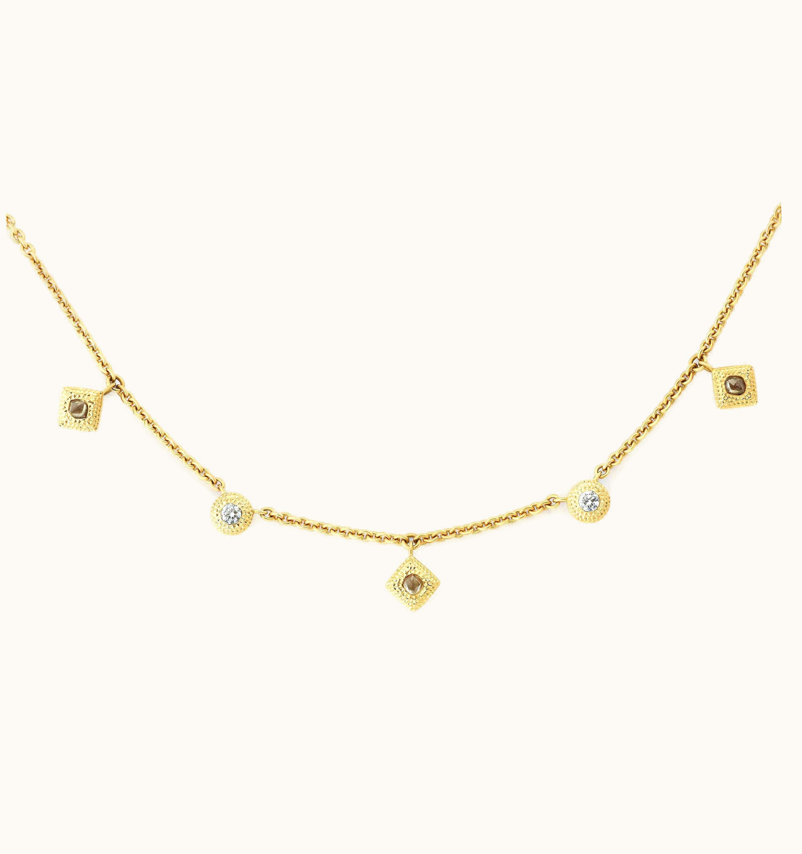 De Beers De Beers Talisman Charm Necklace In Yellow Gold