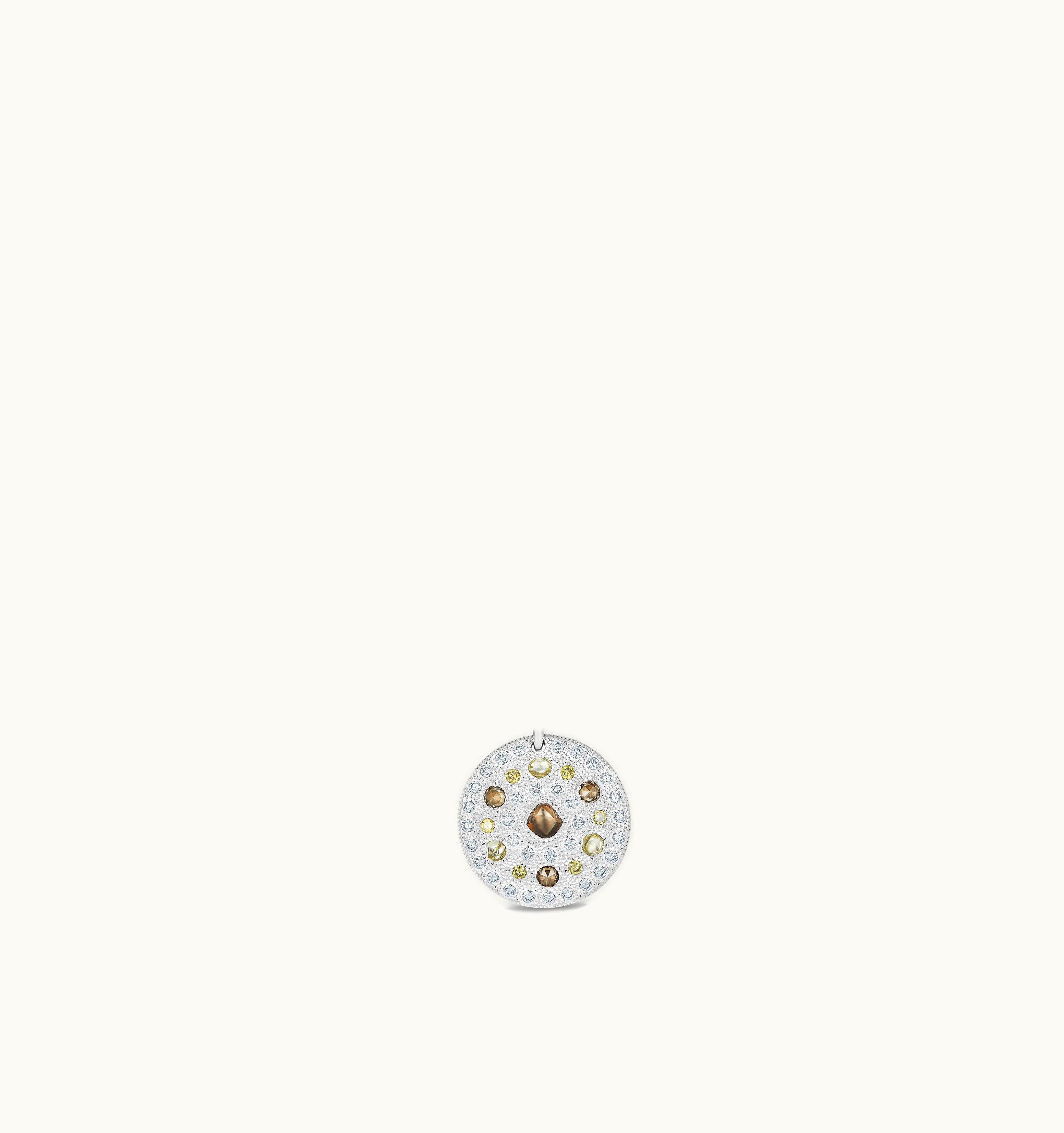 De Beers De Beers Talisman Medal In White Gold UZ0178174