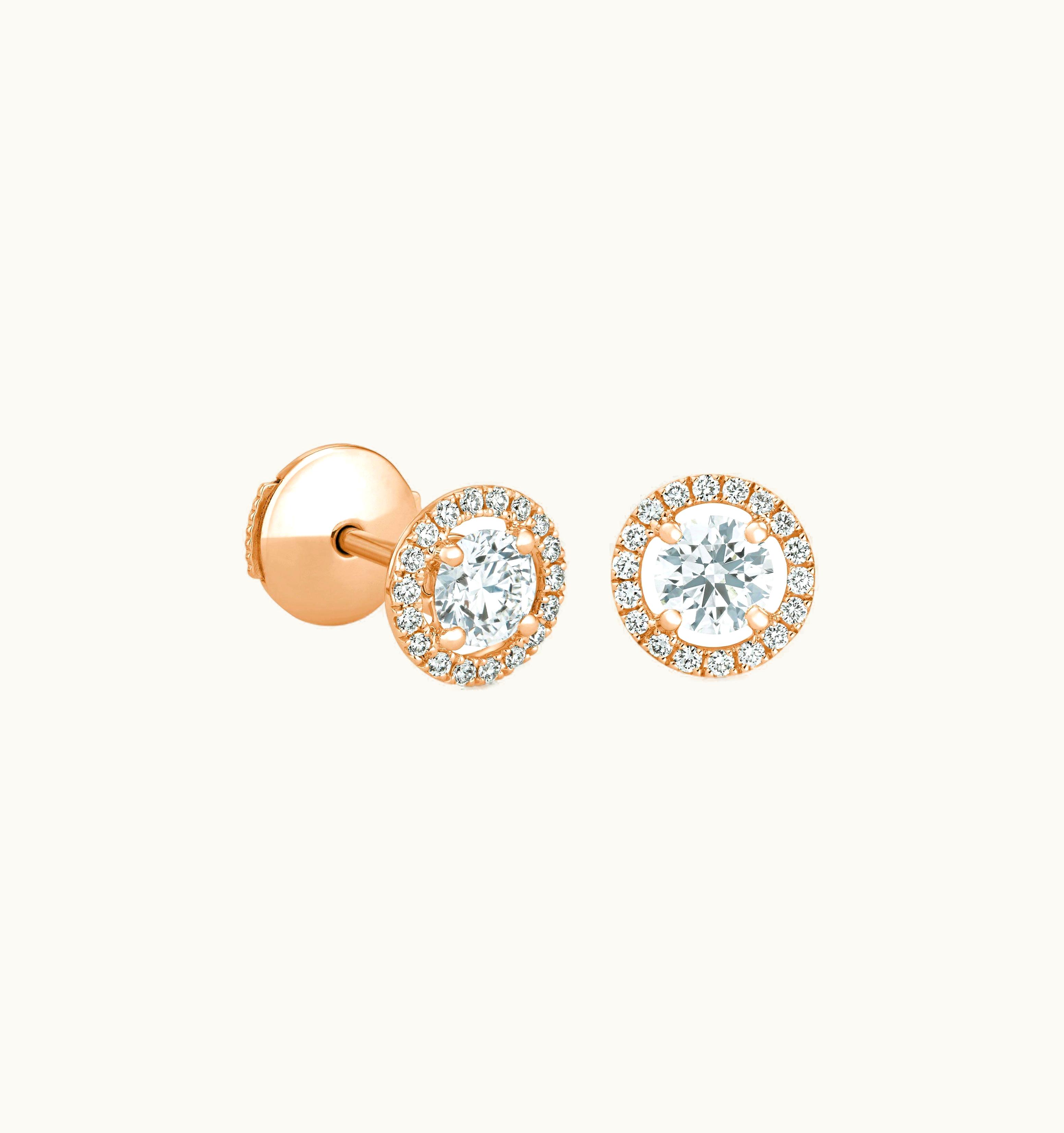 De Beers De Beers Aura Round Brilliant Diamond Studs UZ0178200
