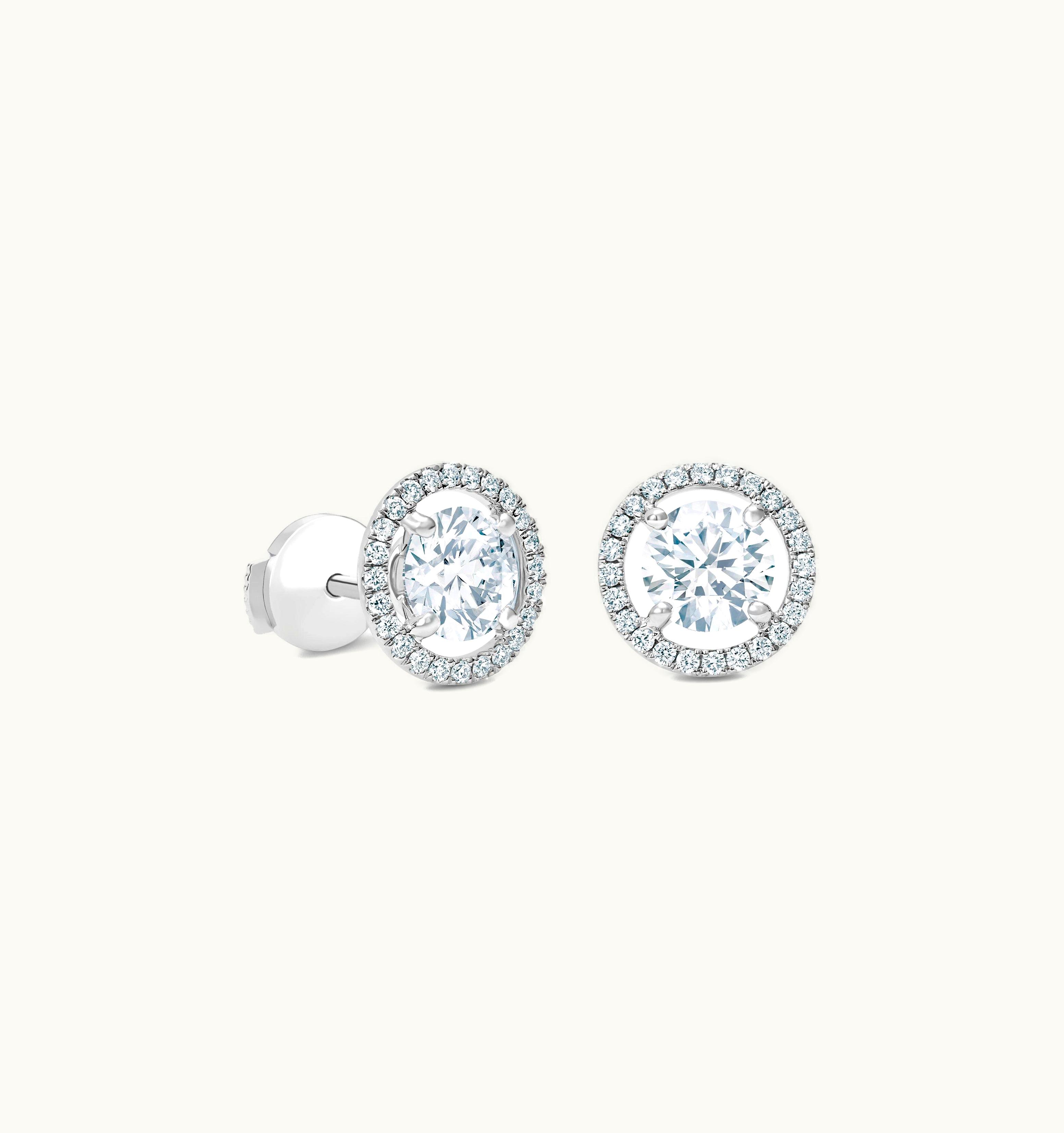 De Beers De Beers Aura Round Brilliant Diamond Studs UZ0178202