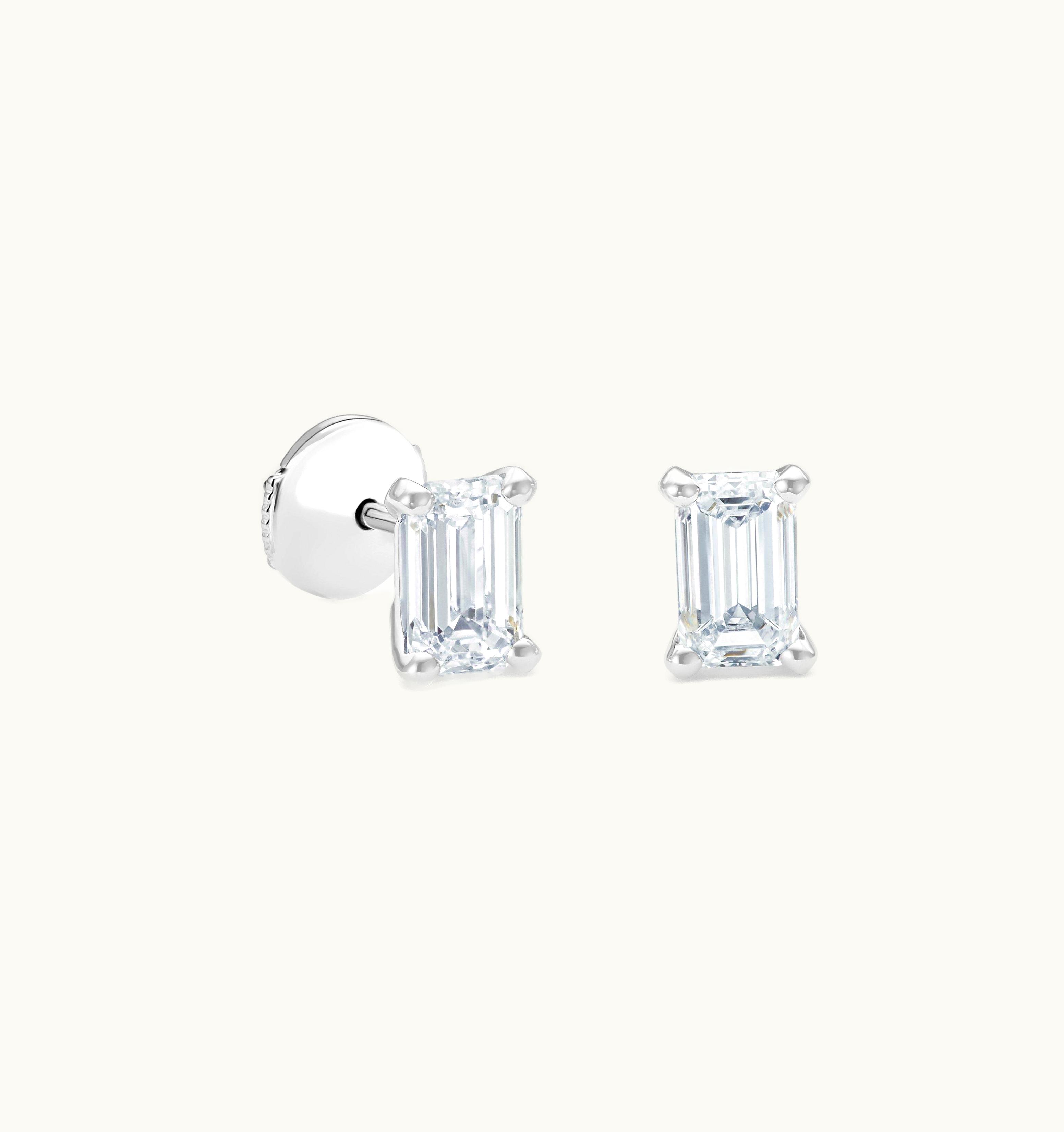 De Beers De Beers DB Classic Emerald-Cut Diamond Studs