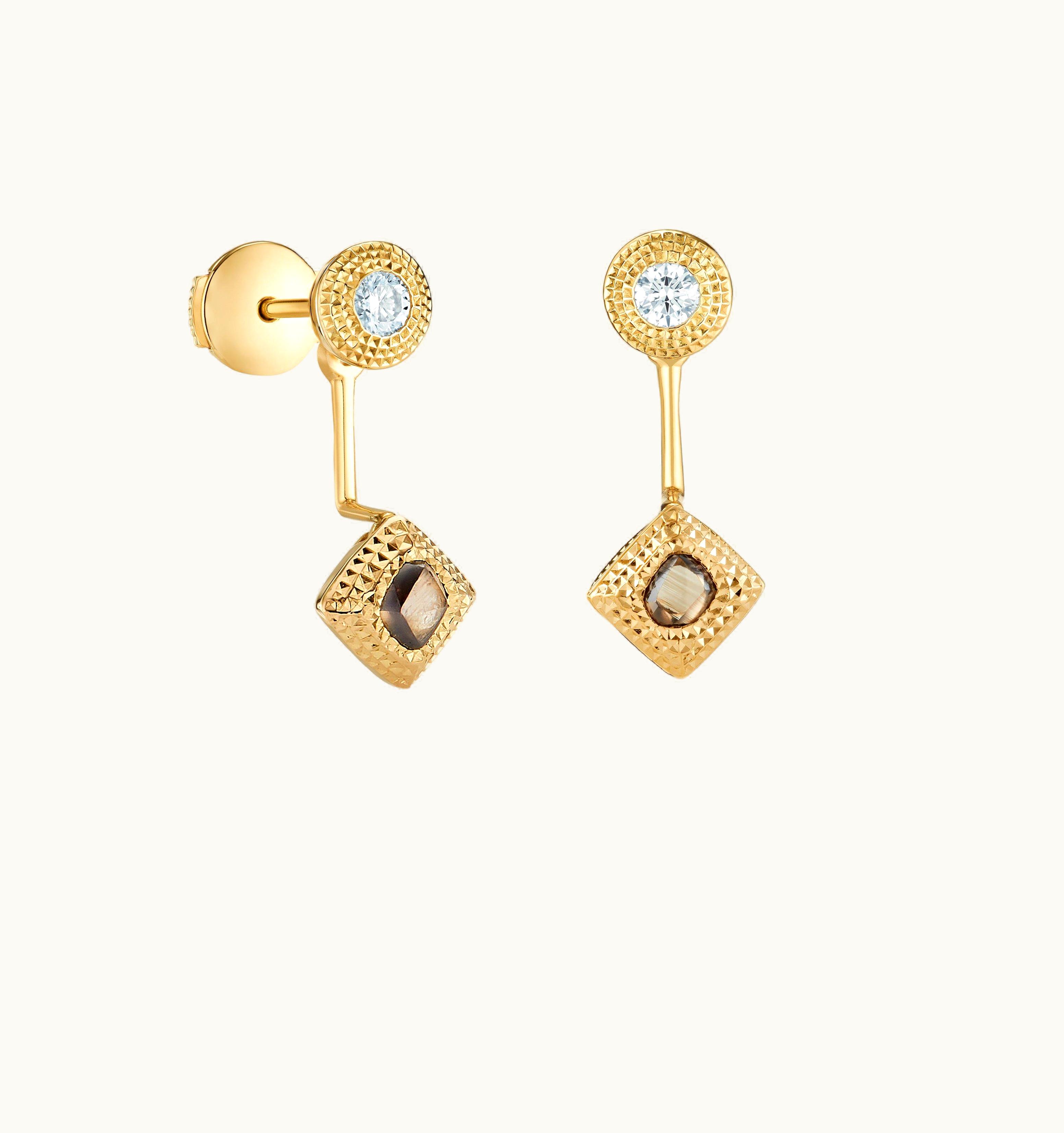 De Beers De Beers Talisman Essence Earrings In Yellow Gold