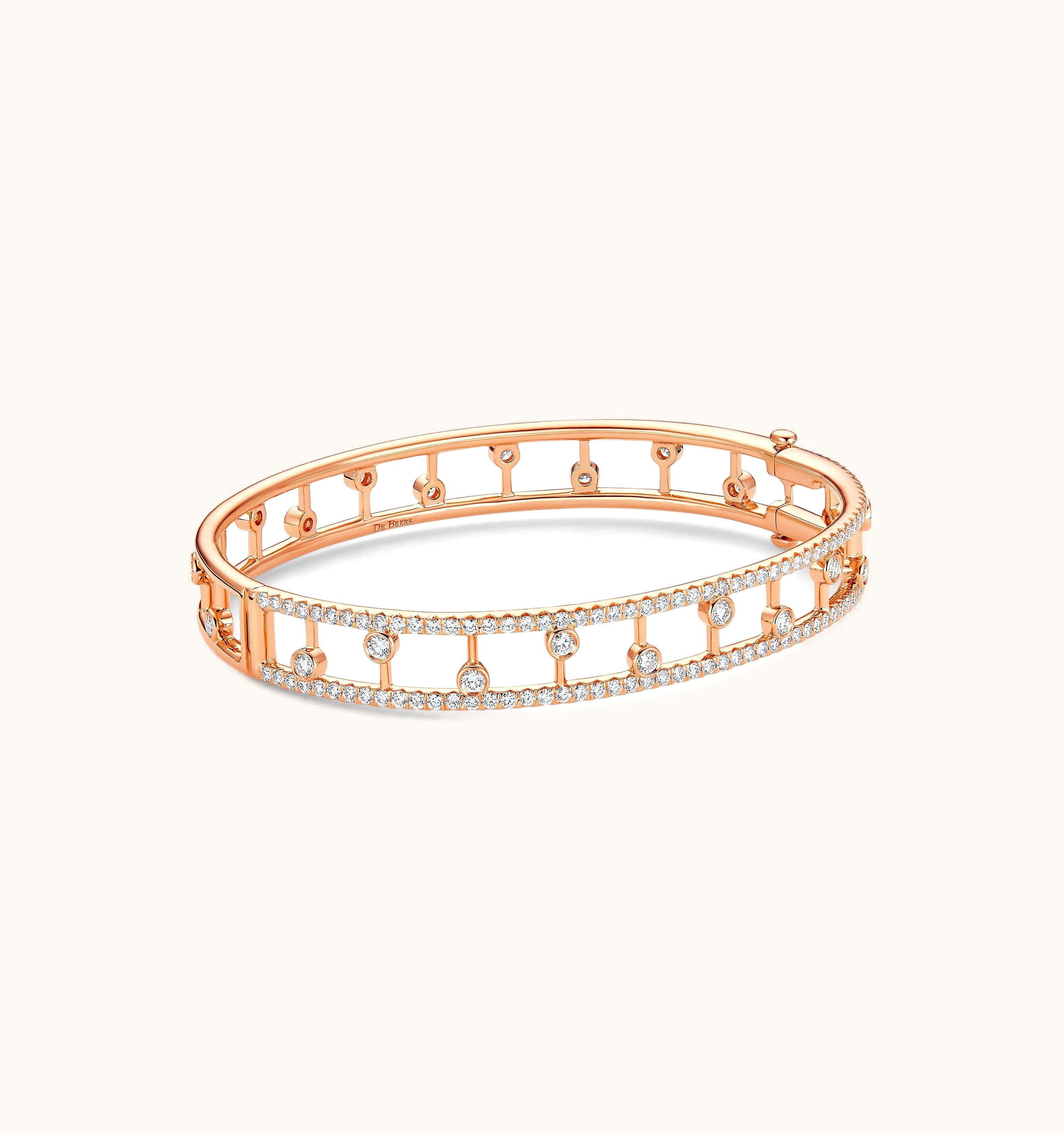 De Beers De Beers Dewdrop Bangle In Rose Gold