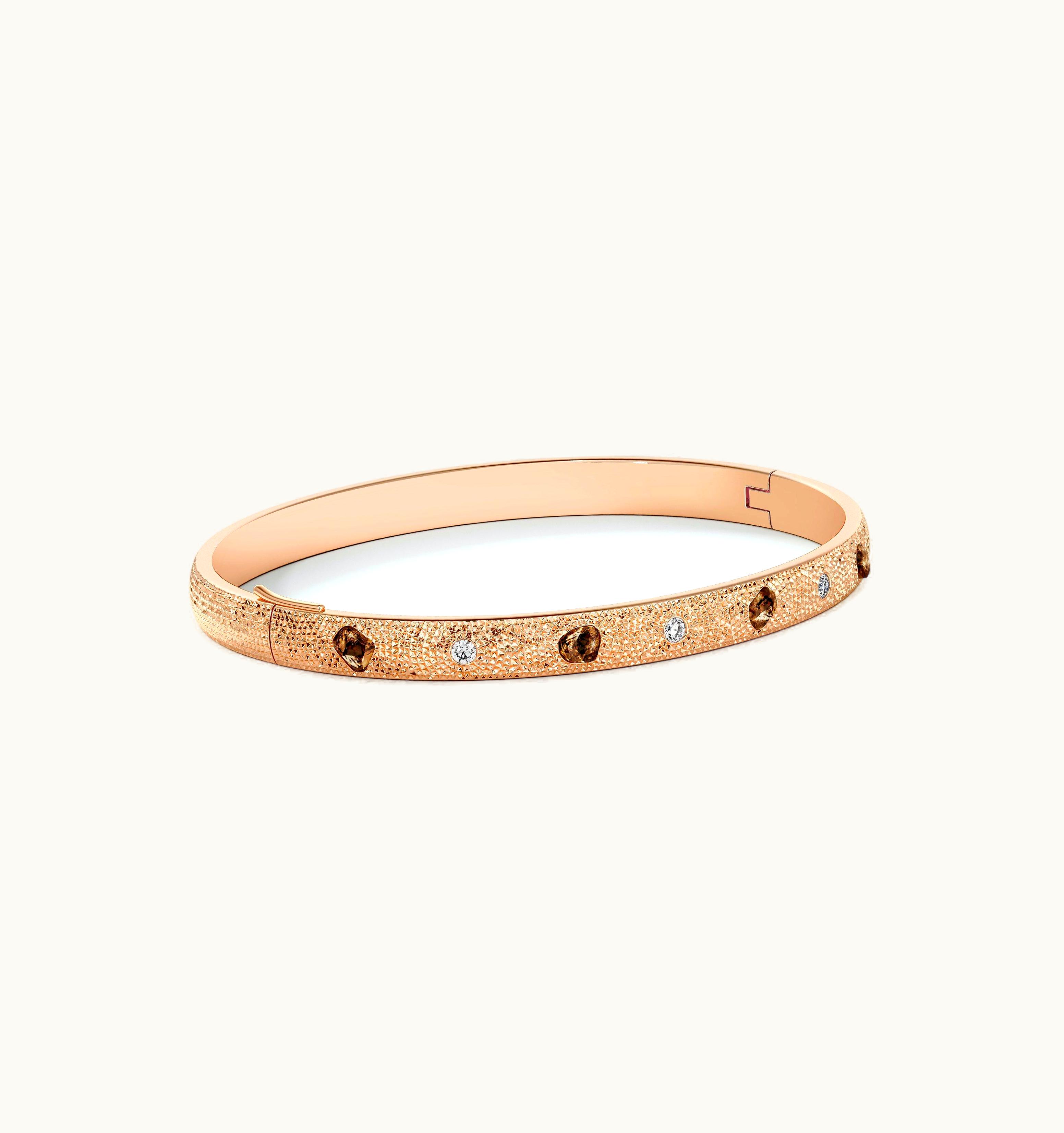 De Beers De Beers Talisman Bangle In Rose Gold