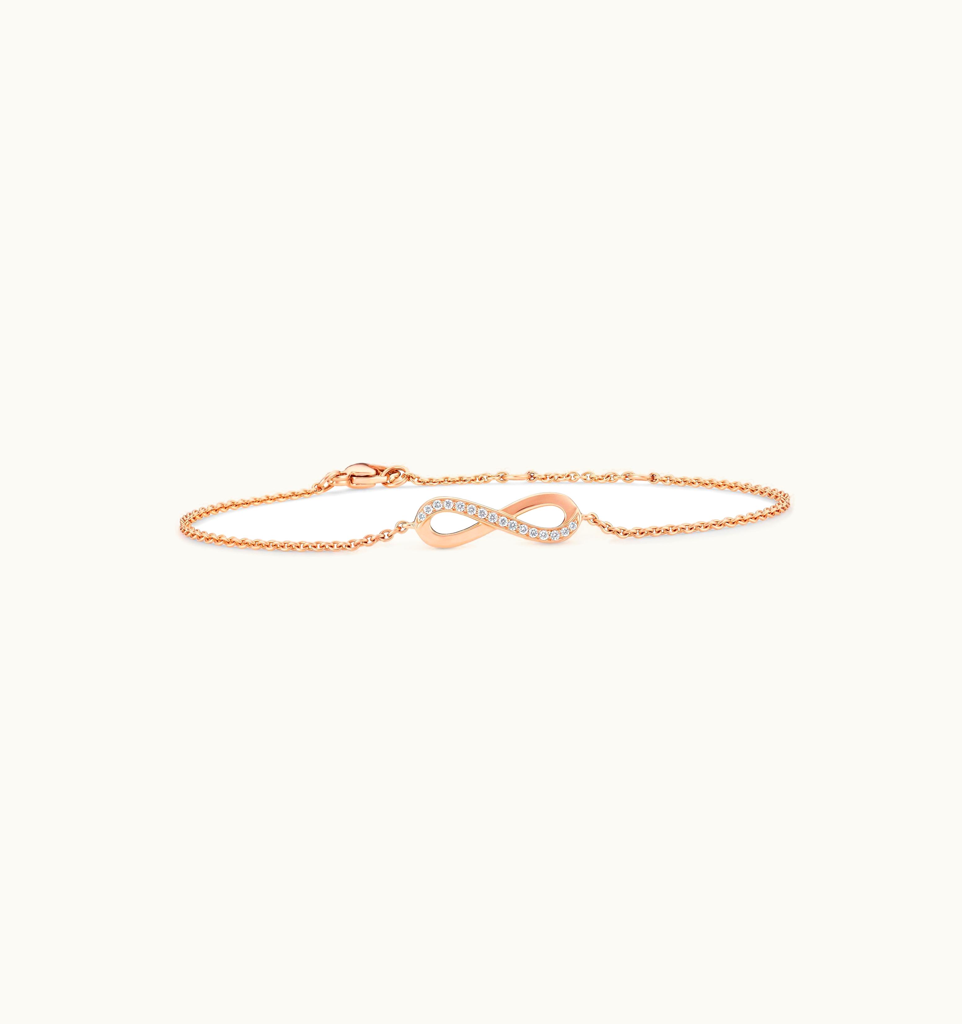 De Beers De Beers Infinity Bracelet In Rose Gold