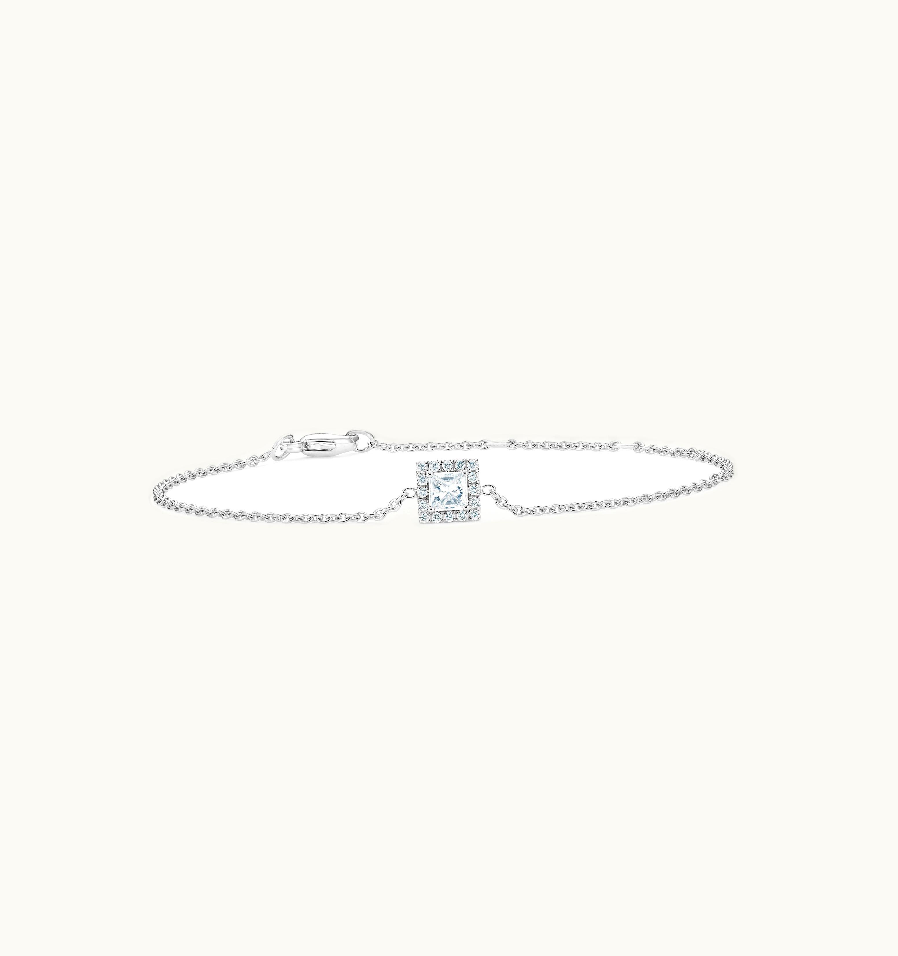 De Beers De Beers Aura Princess-Cut Diamond Bracelet
