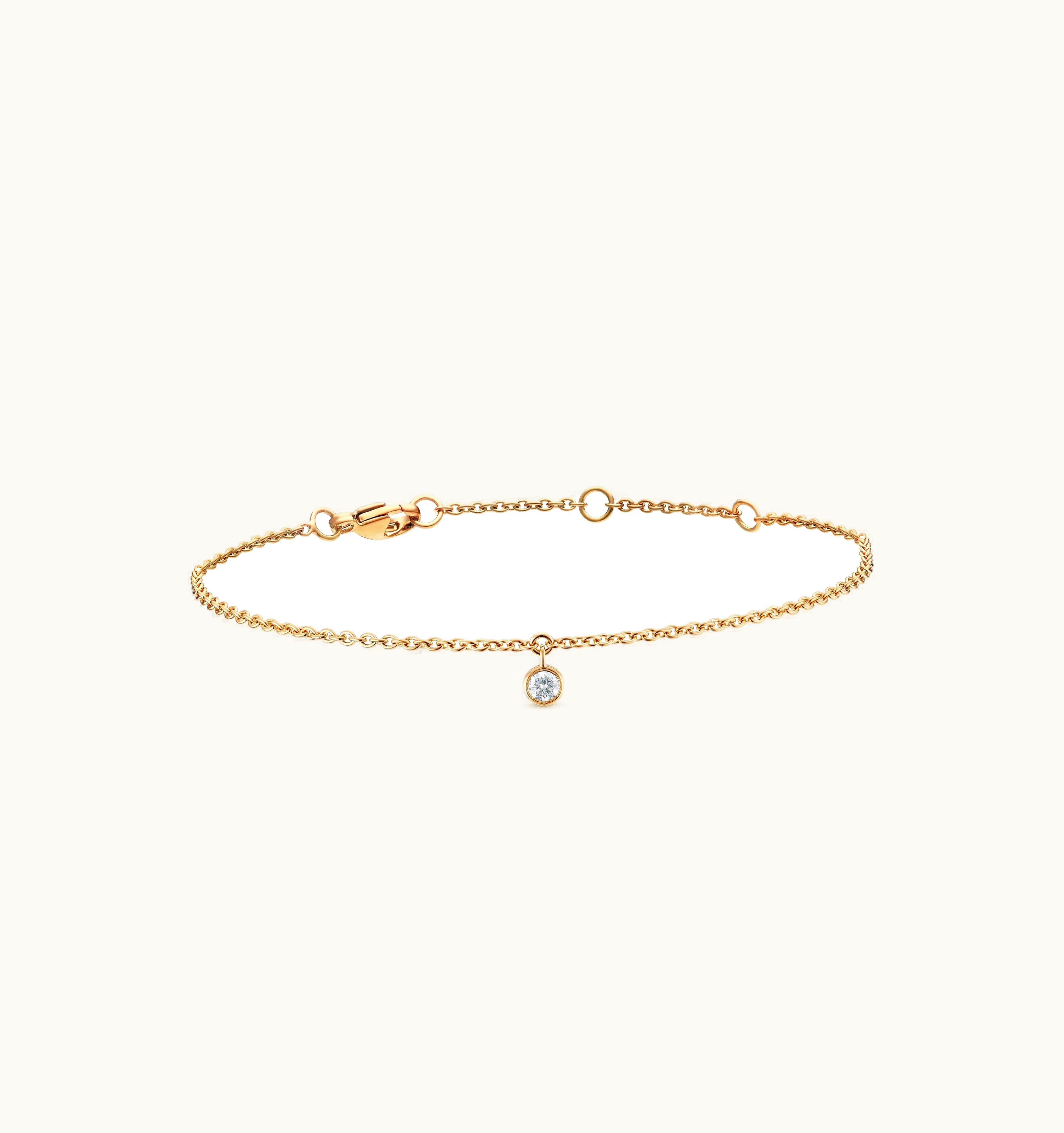 De Beers De Beers Clea One Diamond Bracelet In Yellow Gold