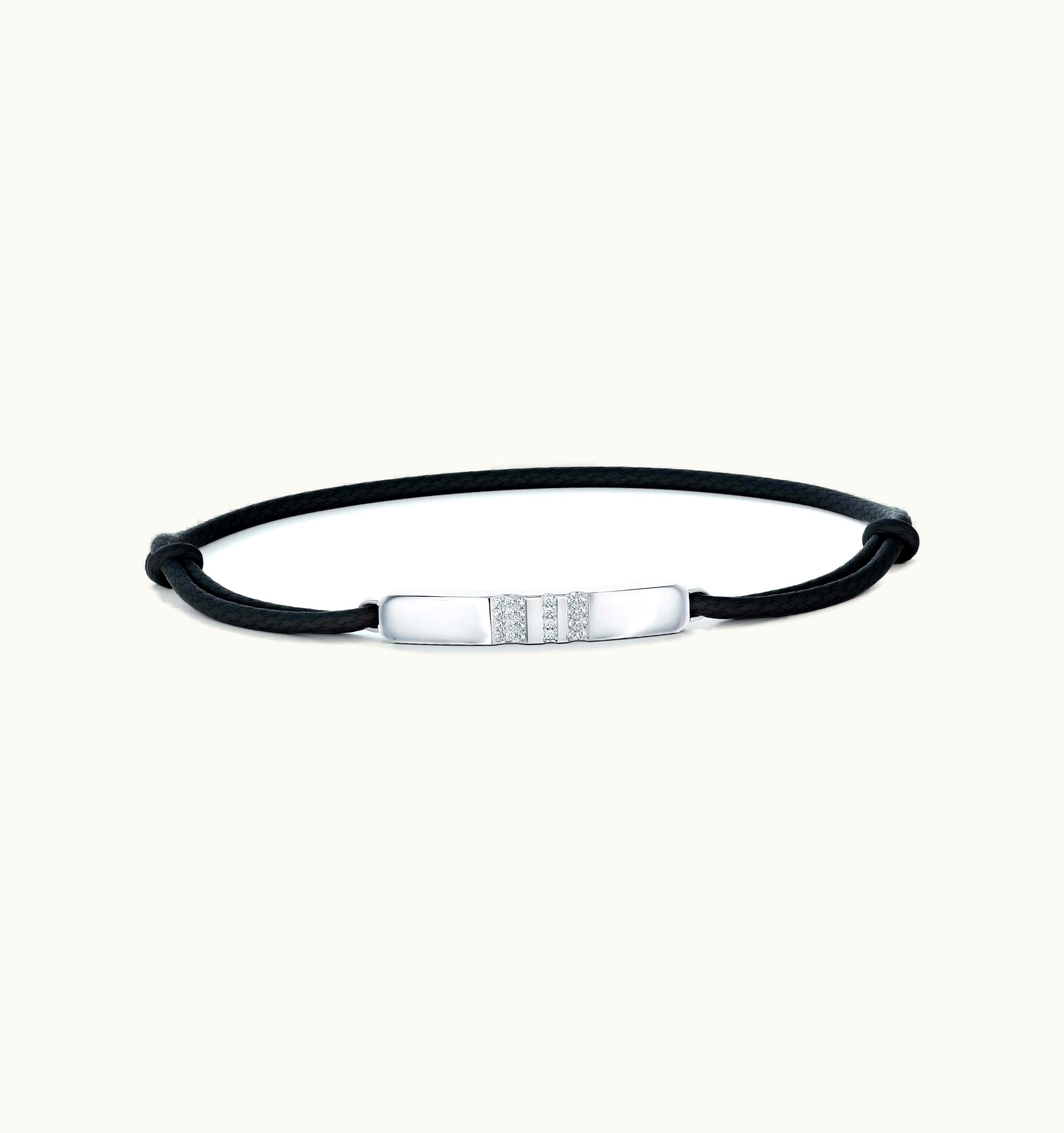 De Beers De Beers RVL Cord Bracelet In White Gold