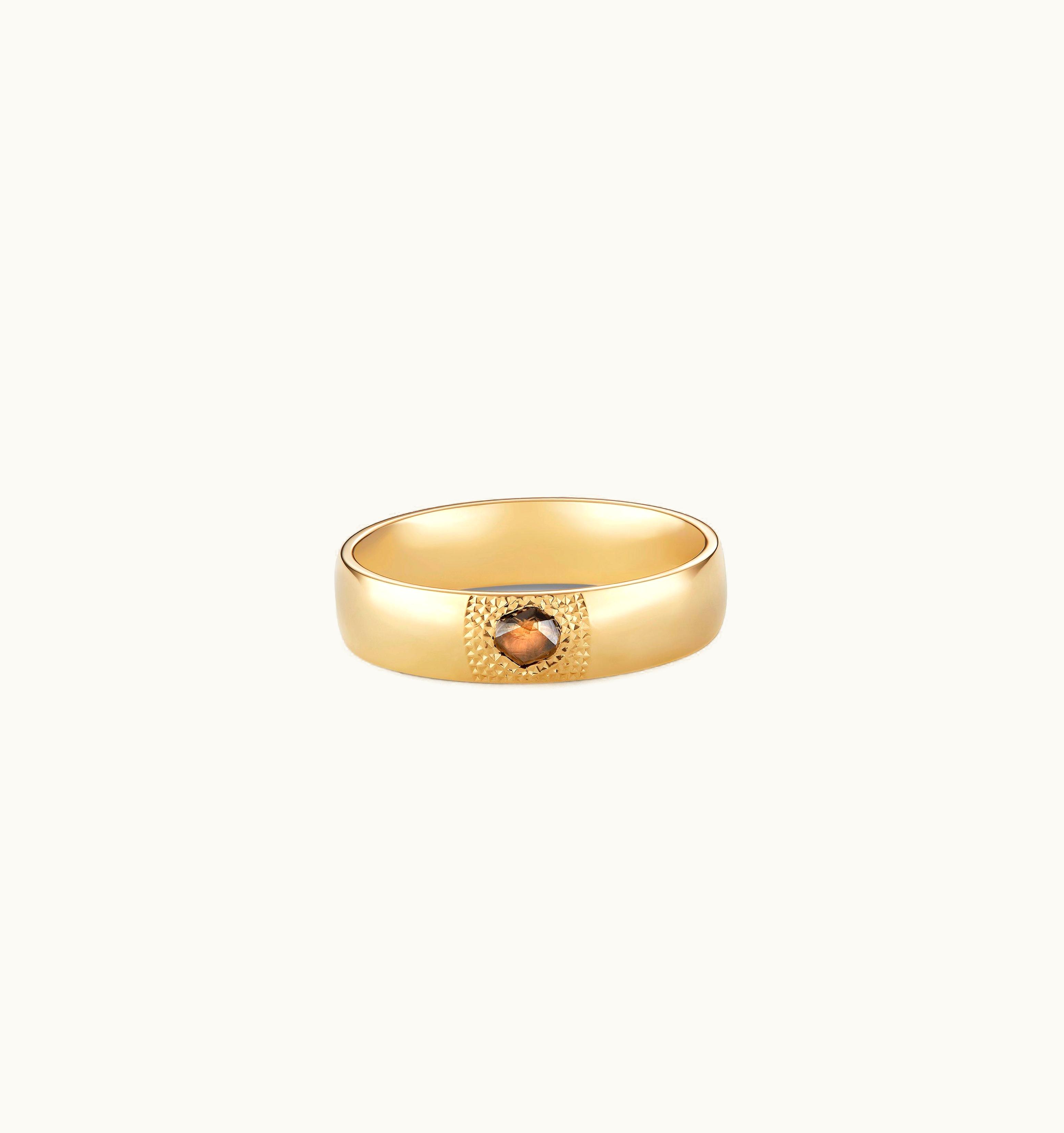 De Beers De Beers Talisman Large Band In Yellow Gold UZ0178256