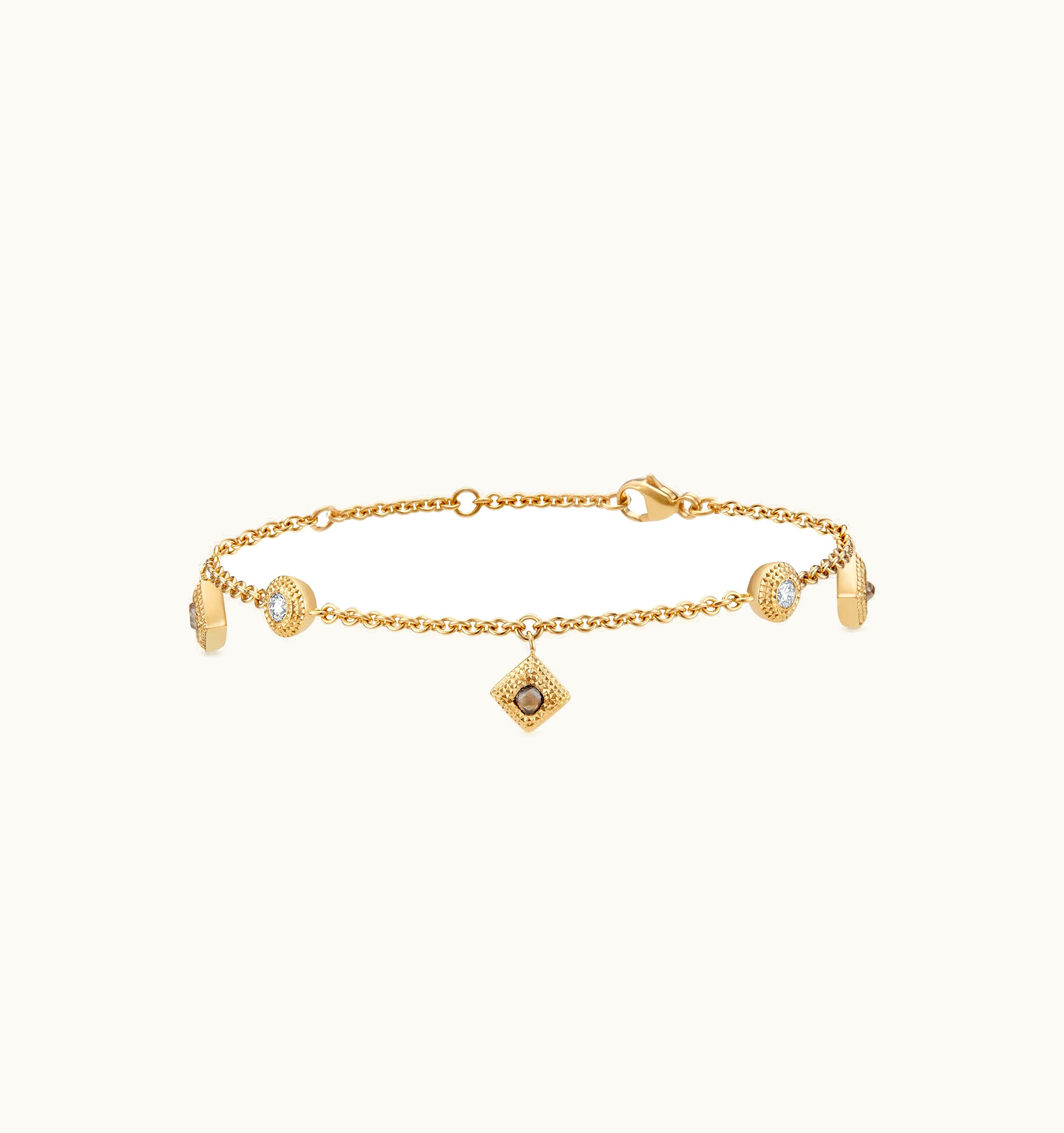 De Beers De Beers Talisman Charm Bracelet In Yellow Gold