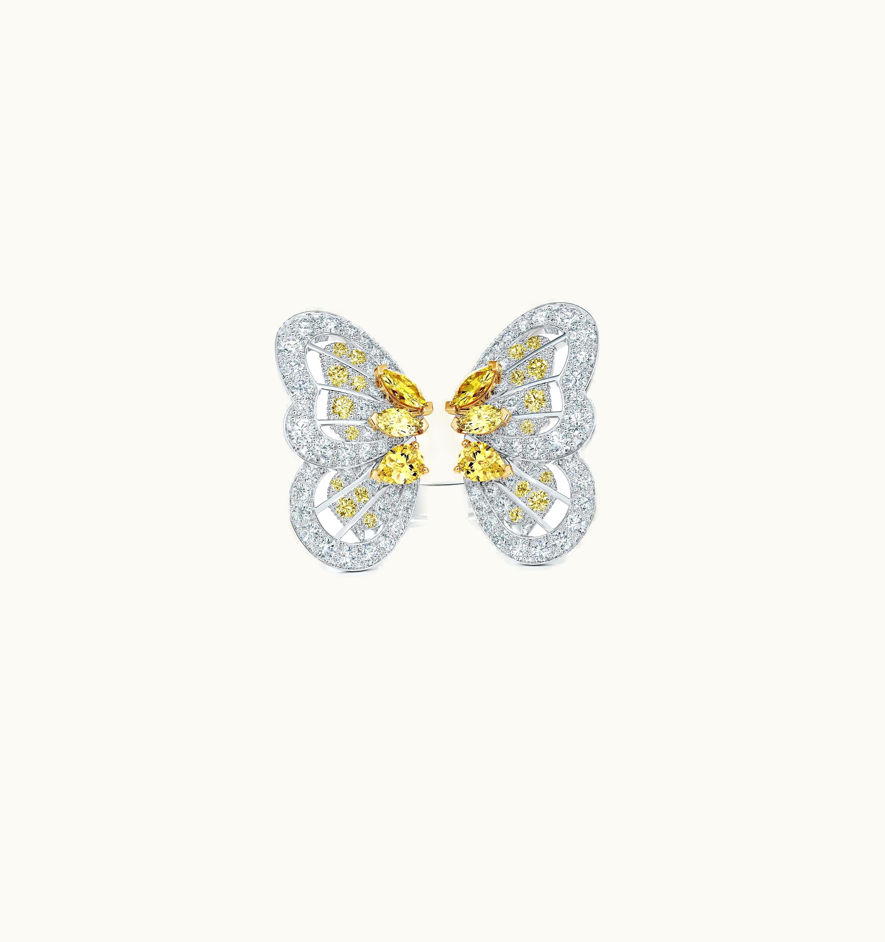 De Beers De Beers Portraits Of Nature Butterfly Fancy Yellow Ring
