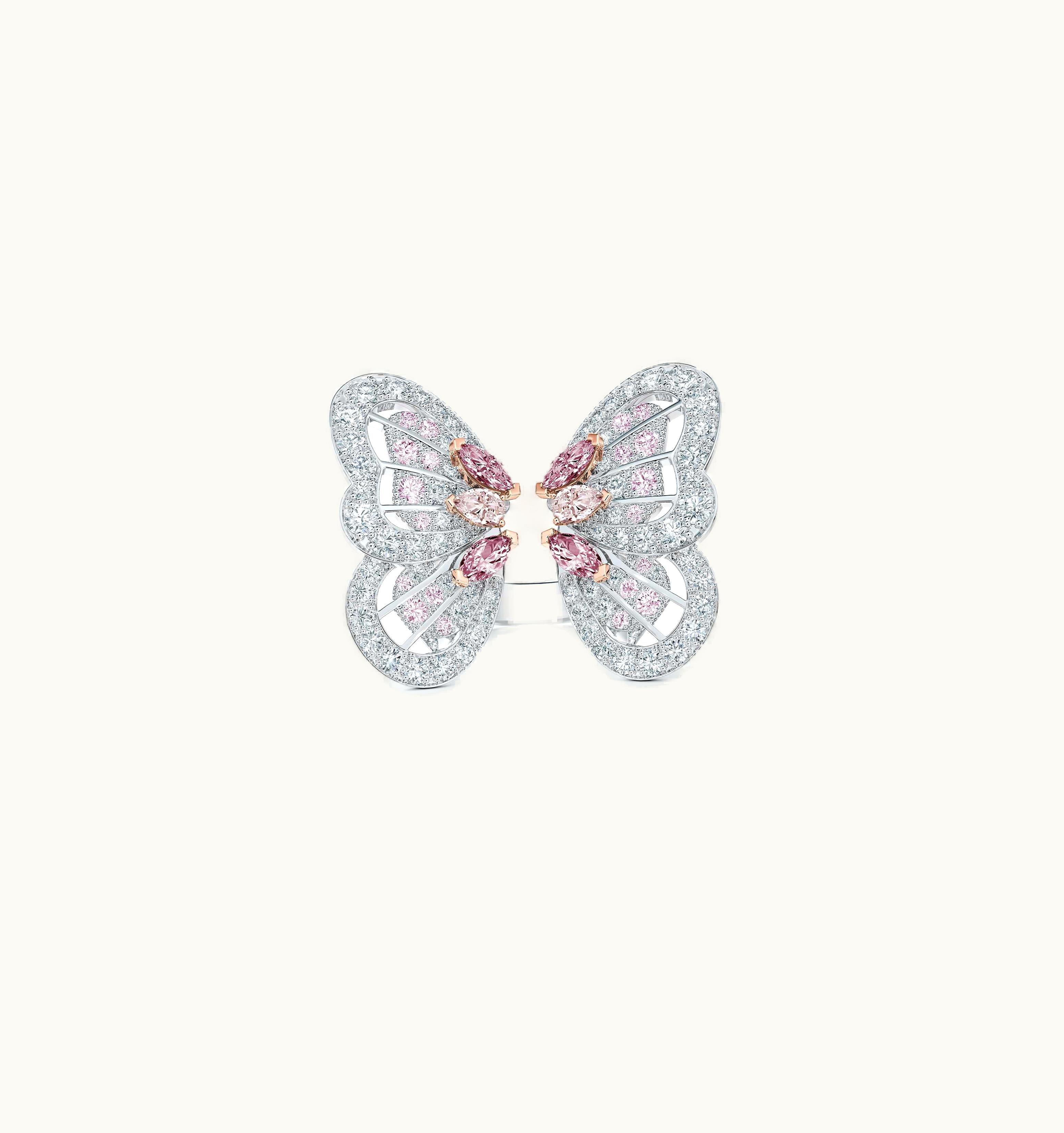 De Beers De Beers Portraits Of Nature Butterfly Fancy Pink Ring