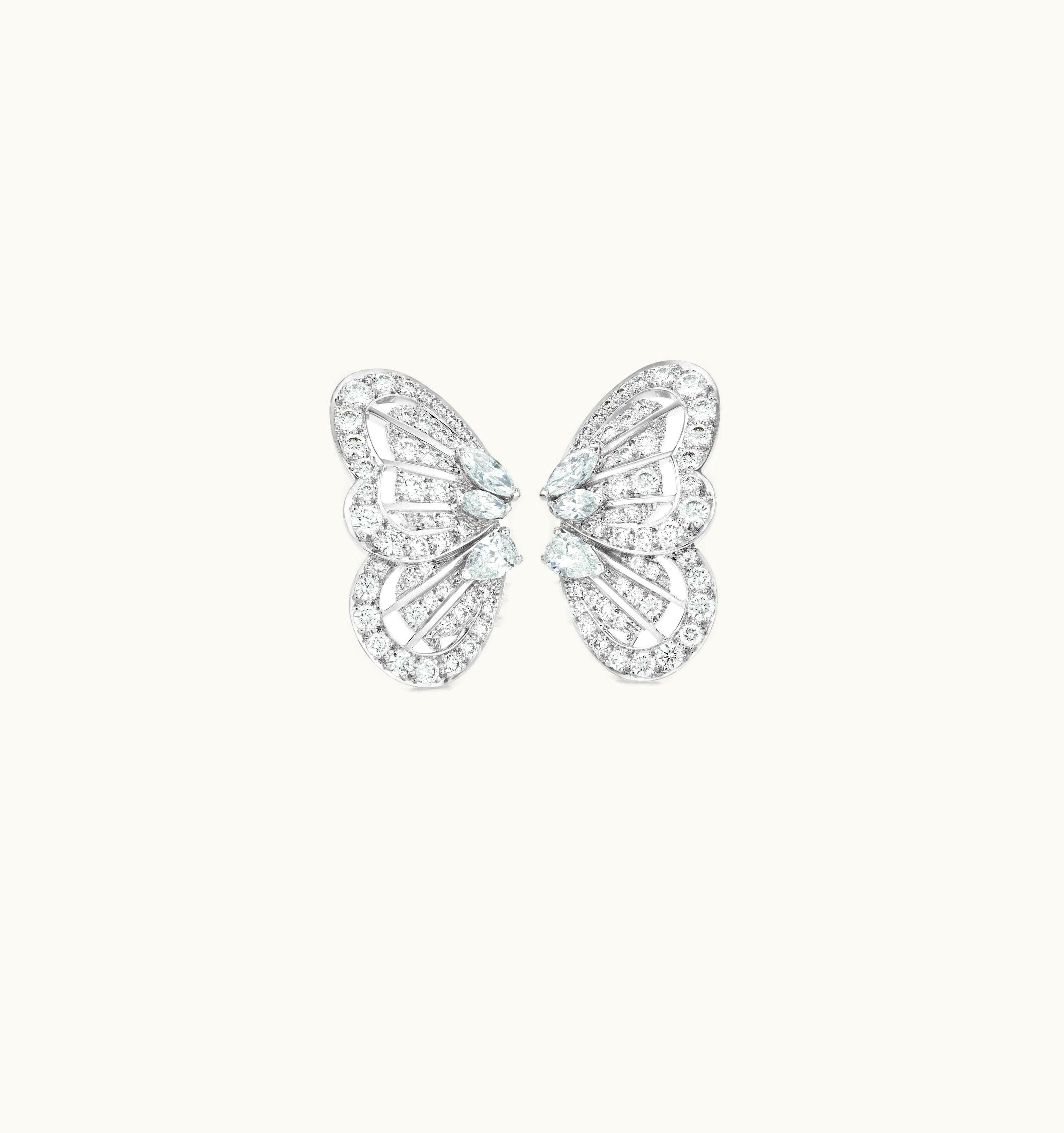 De Beers De Beers Portraits Of Nature Butterfly White Diamond Ring