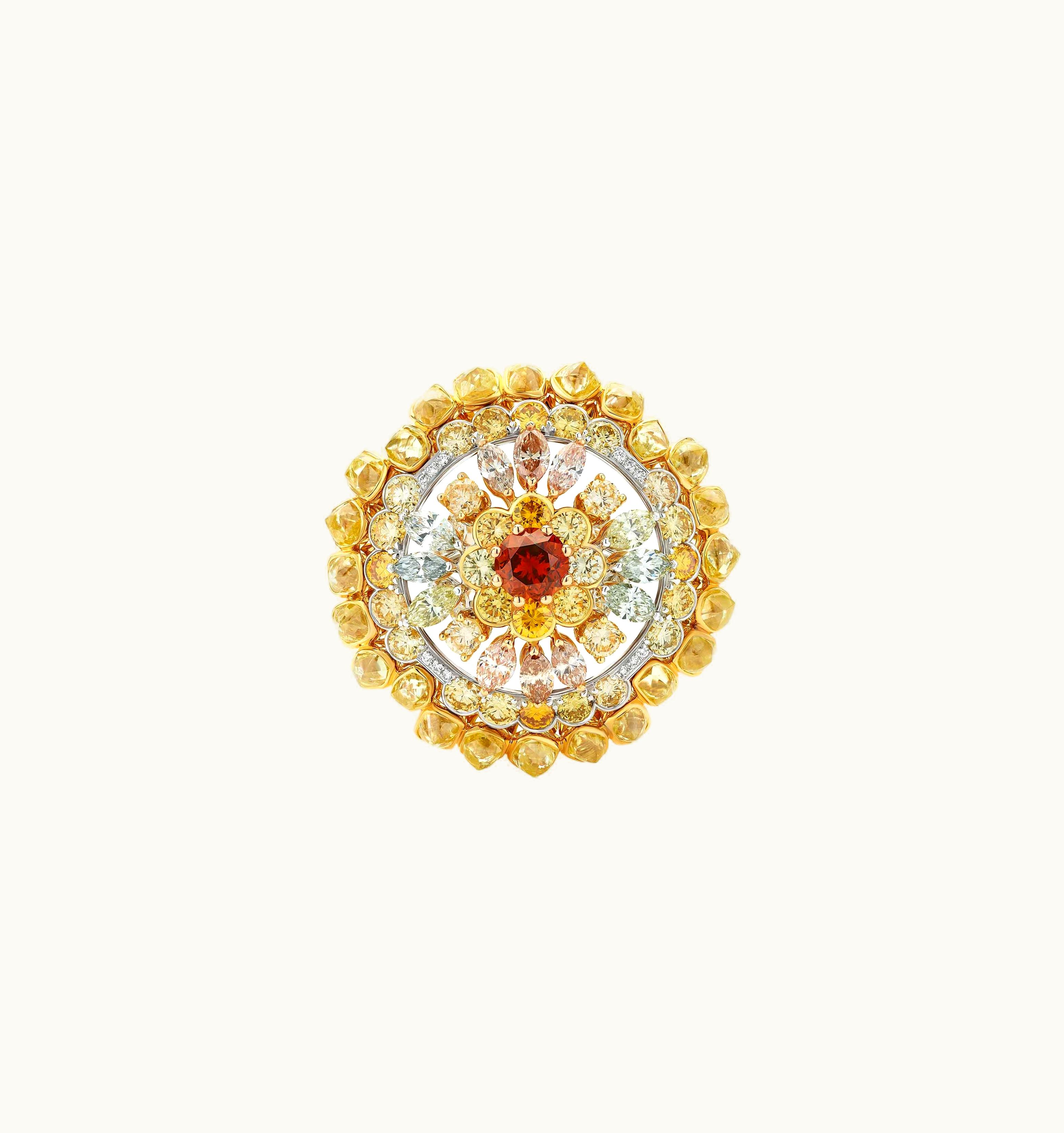 De Beers De Beers Landers Radiance Medallion Orange Ring