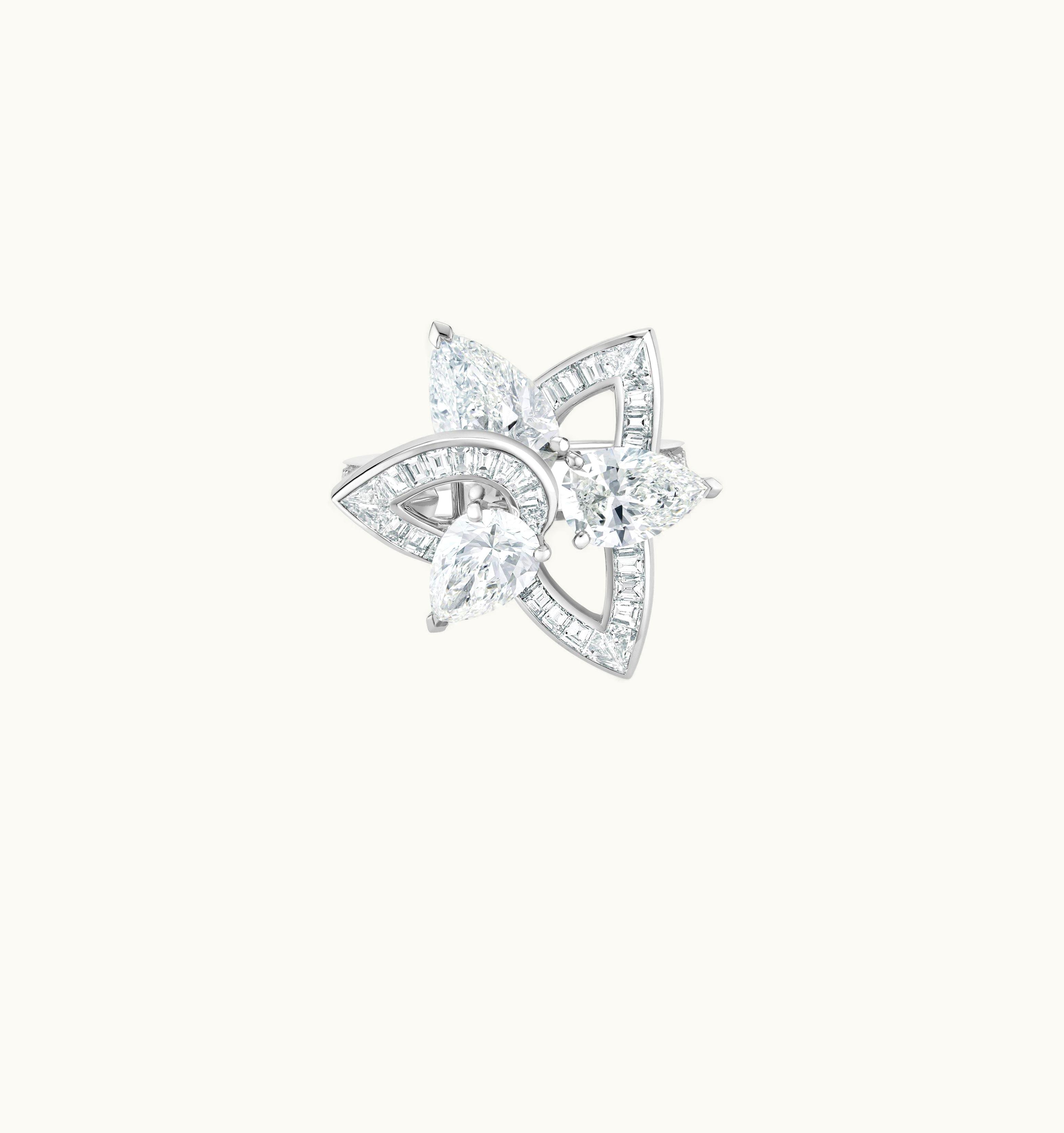 De Beers De Beers Lotus By De Beers, Blooming Lotus Ring