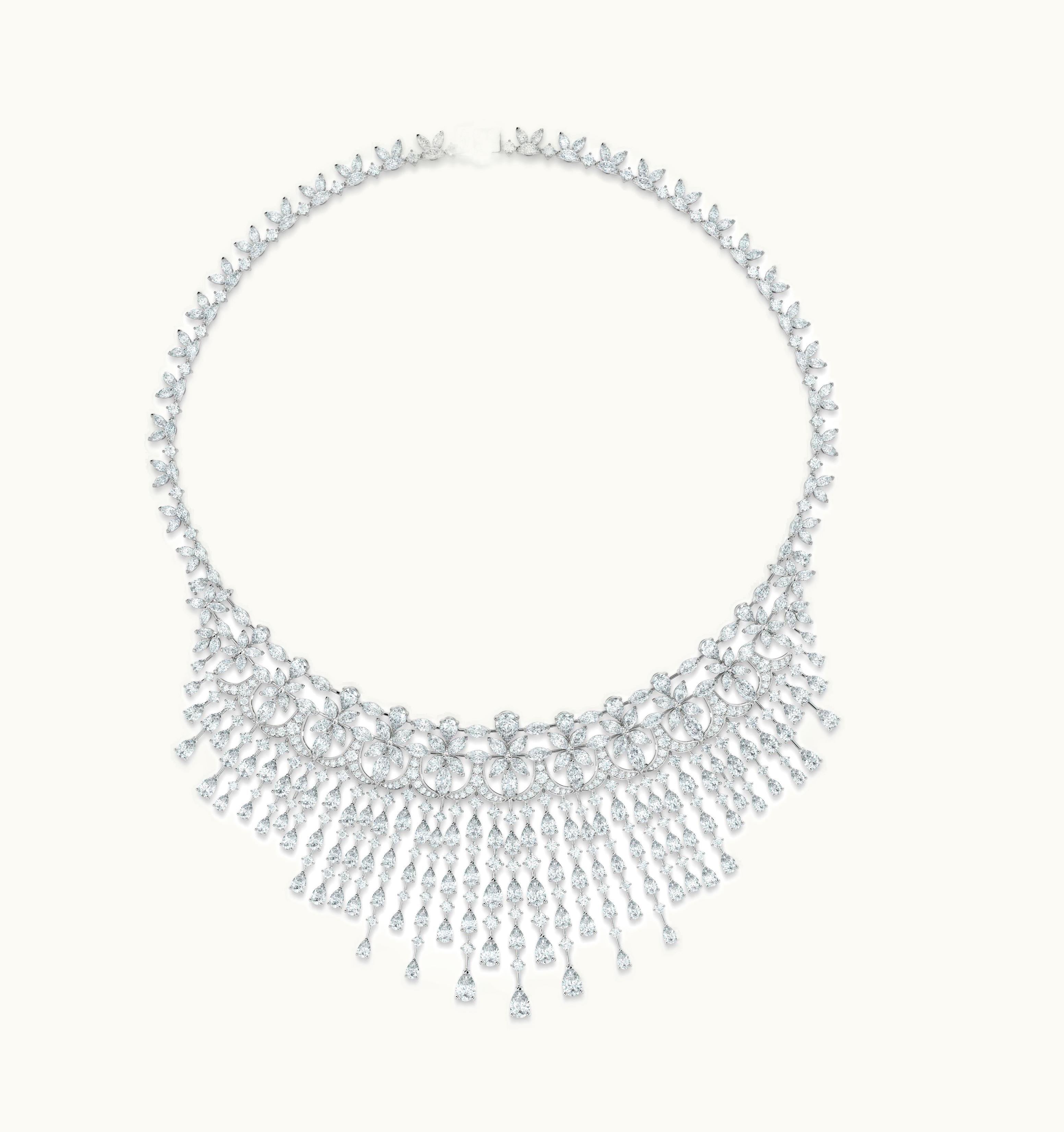De Beers De Beers Ellesmere Treasure Necklace In White Gold