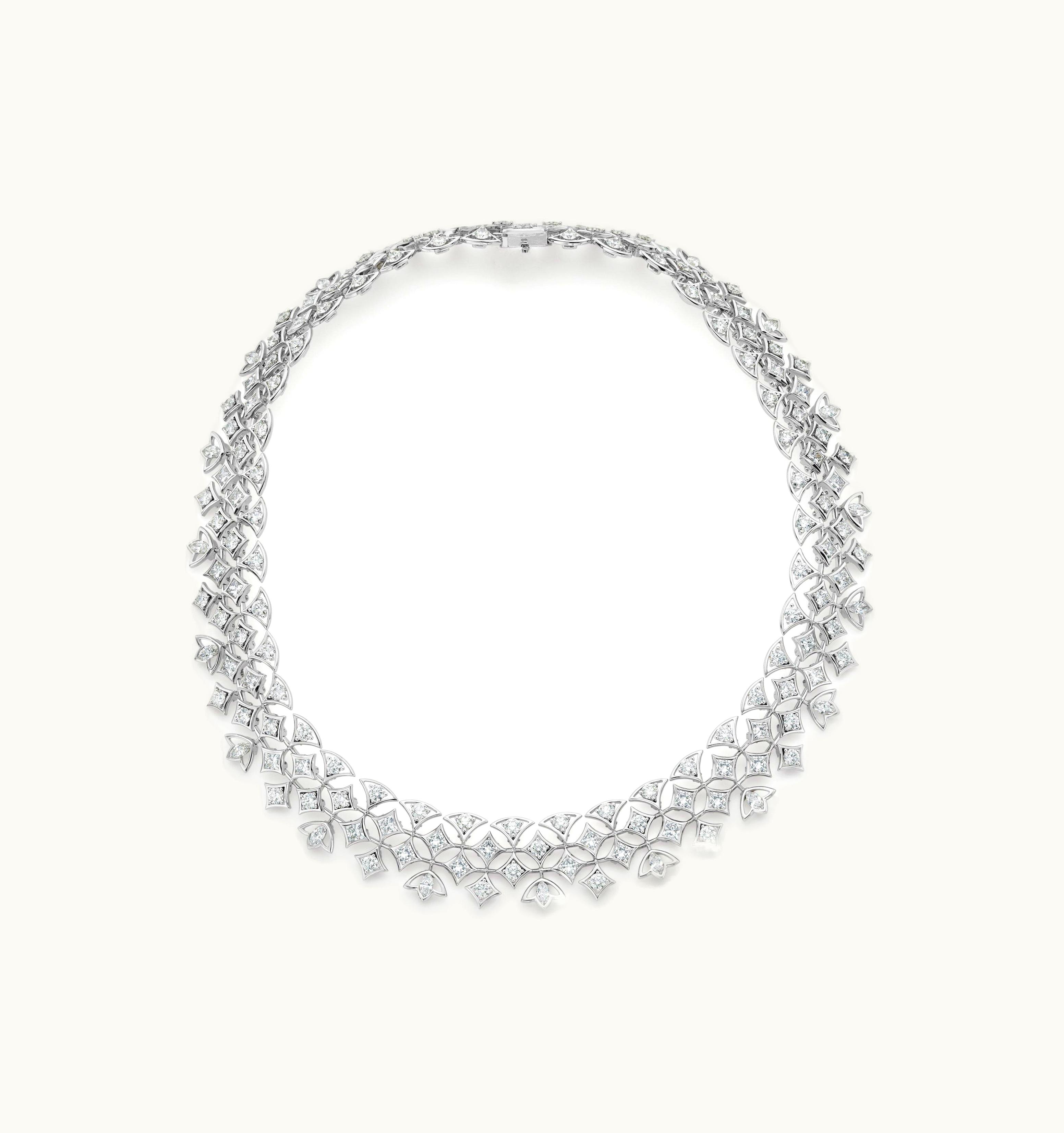 De Beers De Beers Lotus By De Beers, Radiating Lotus Necklace