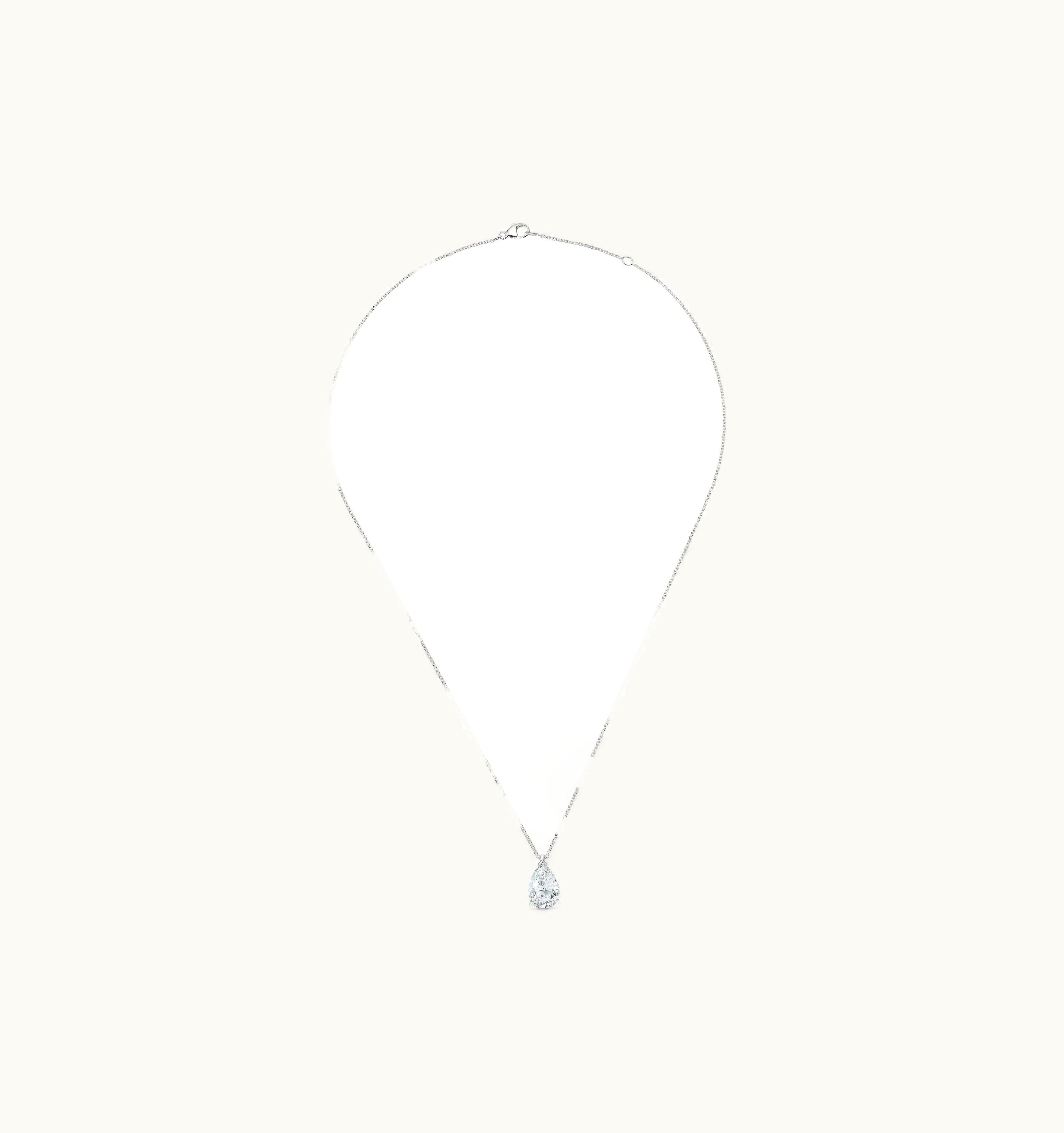 De Beers De Beers DB Classic Pear-Shaped Diamond Pendant