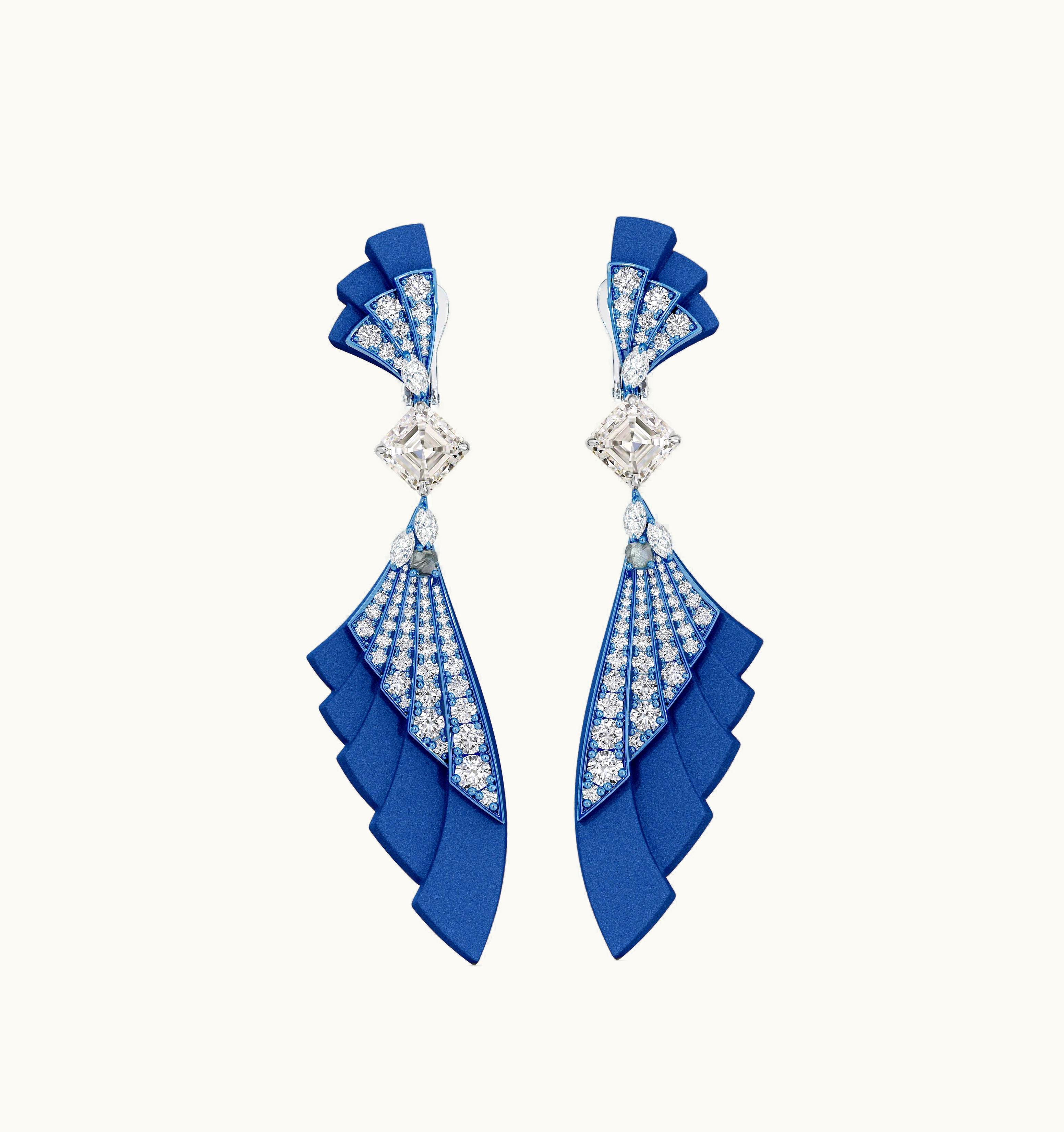 De Beers De Beers Ascending Shadows Drop Earrings