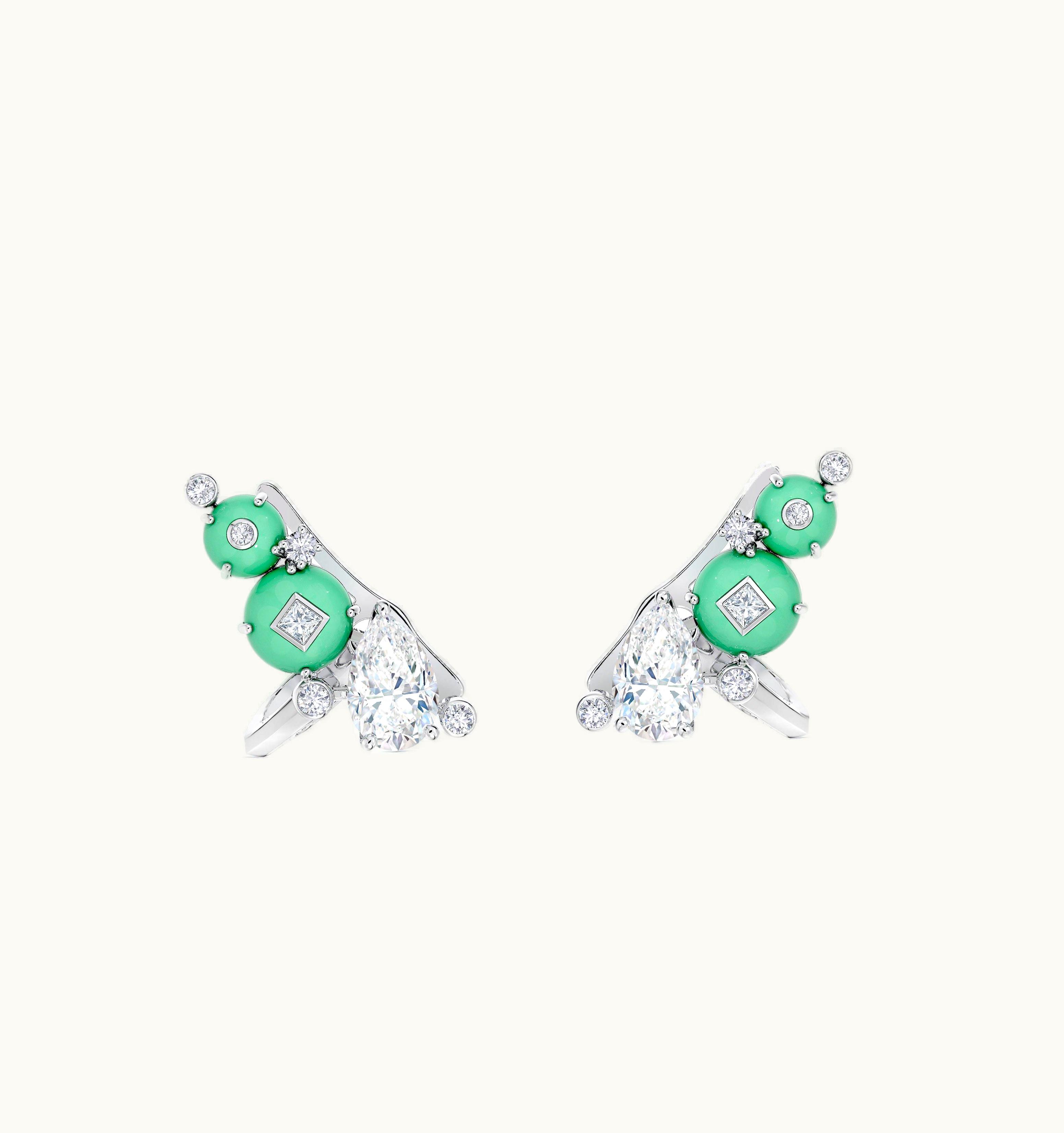 De Beers De Beers Midnight Aura Climber Earrings