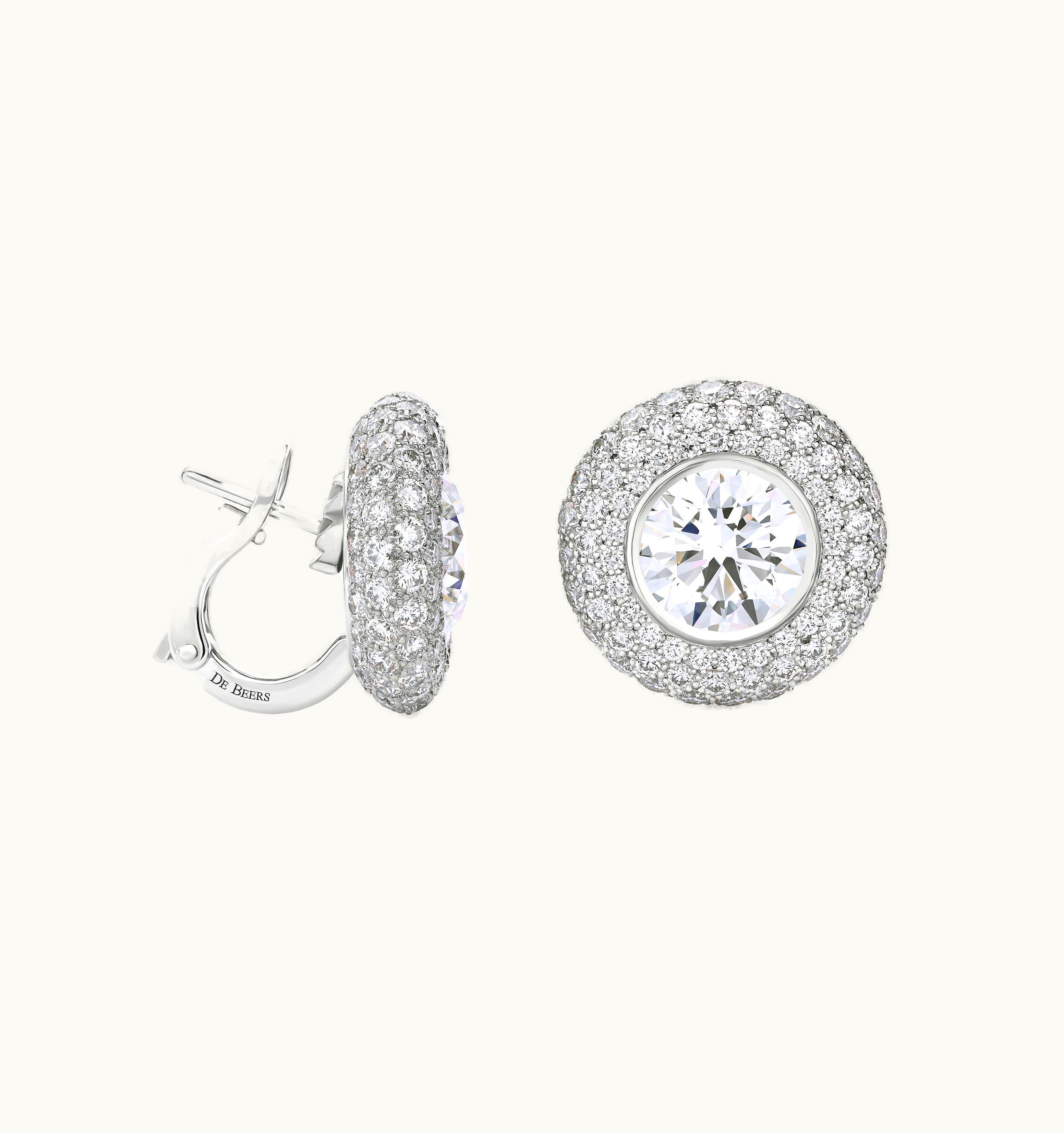 De Beers De Beers Atomique Clip Earrings
