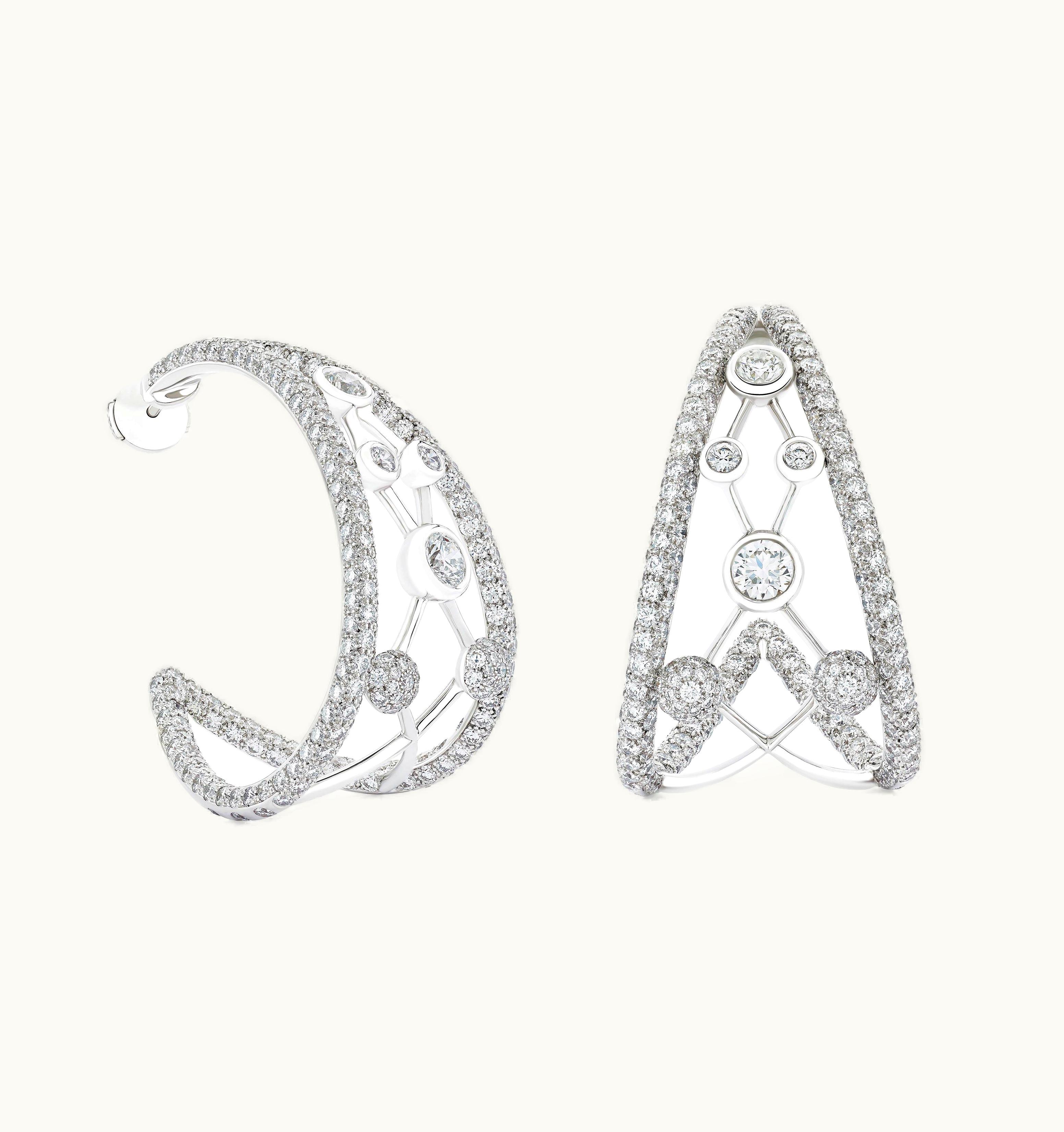 De Beers De Beers Atomique Hoop Earrings