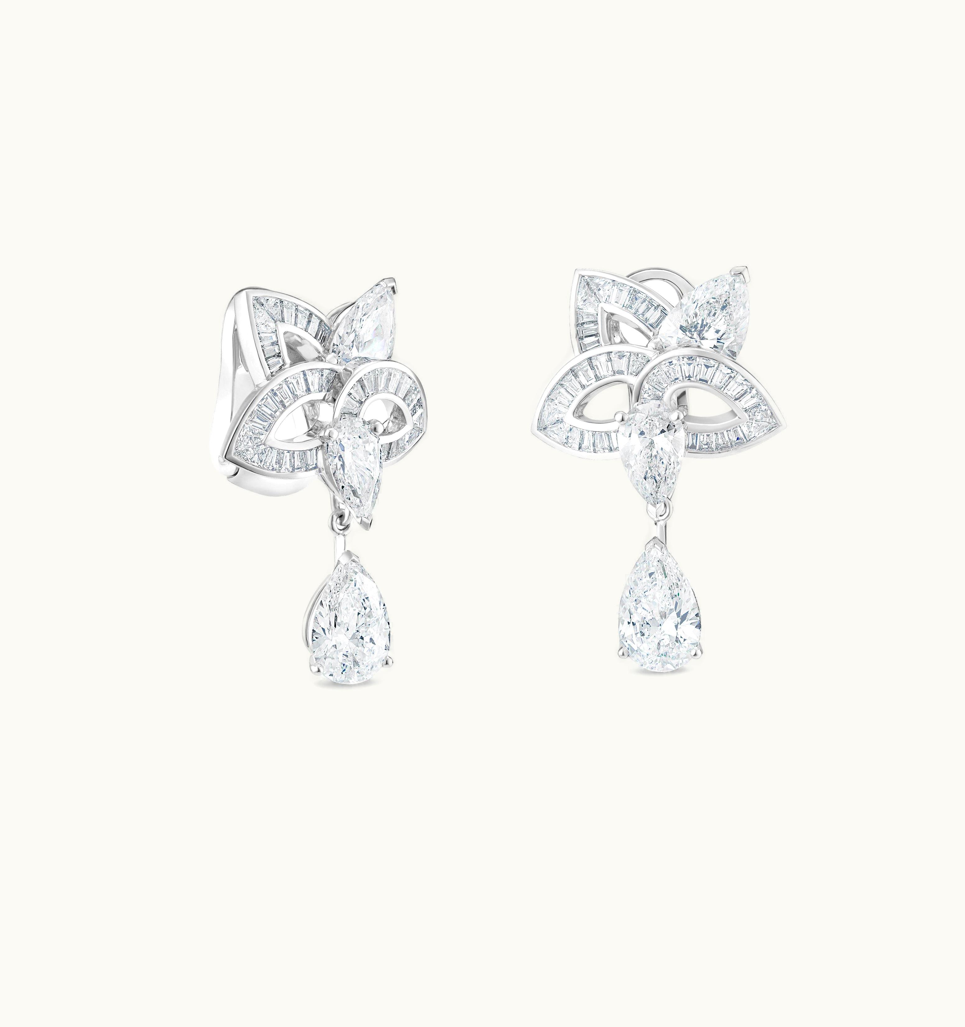 De Beers De Beers Lotus By De Beers, Blooming Lotus Earrings