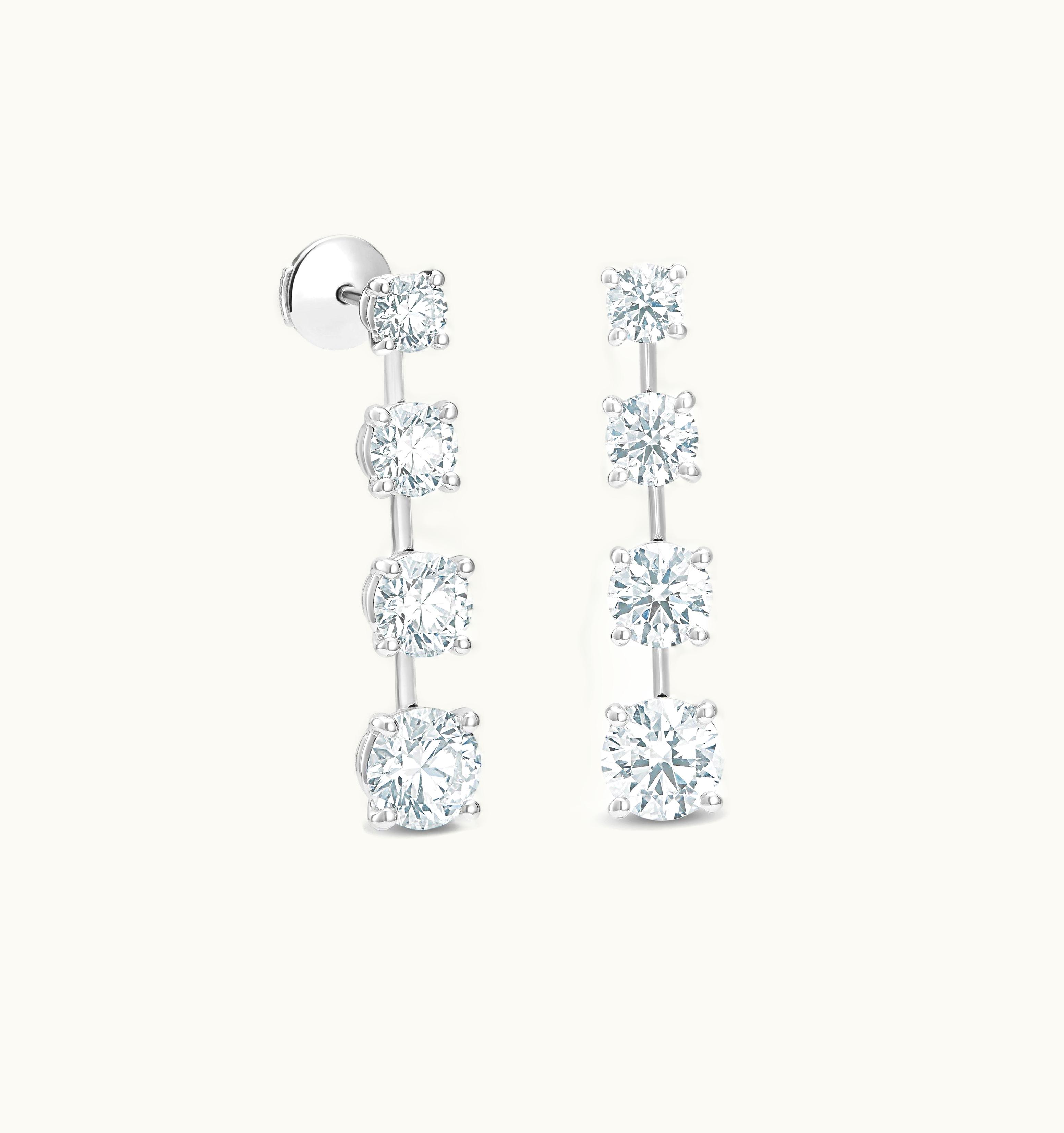 De Beers De Beers DB Classic Drops Of Light Round Brilliant Diamond Earrings